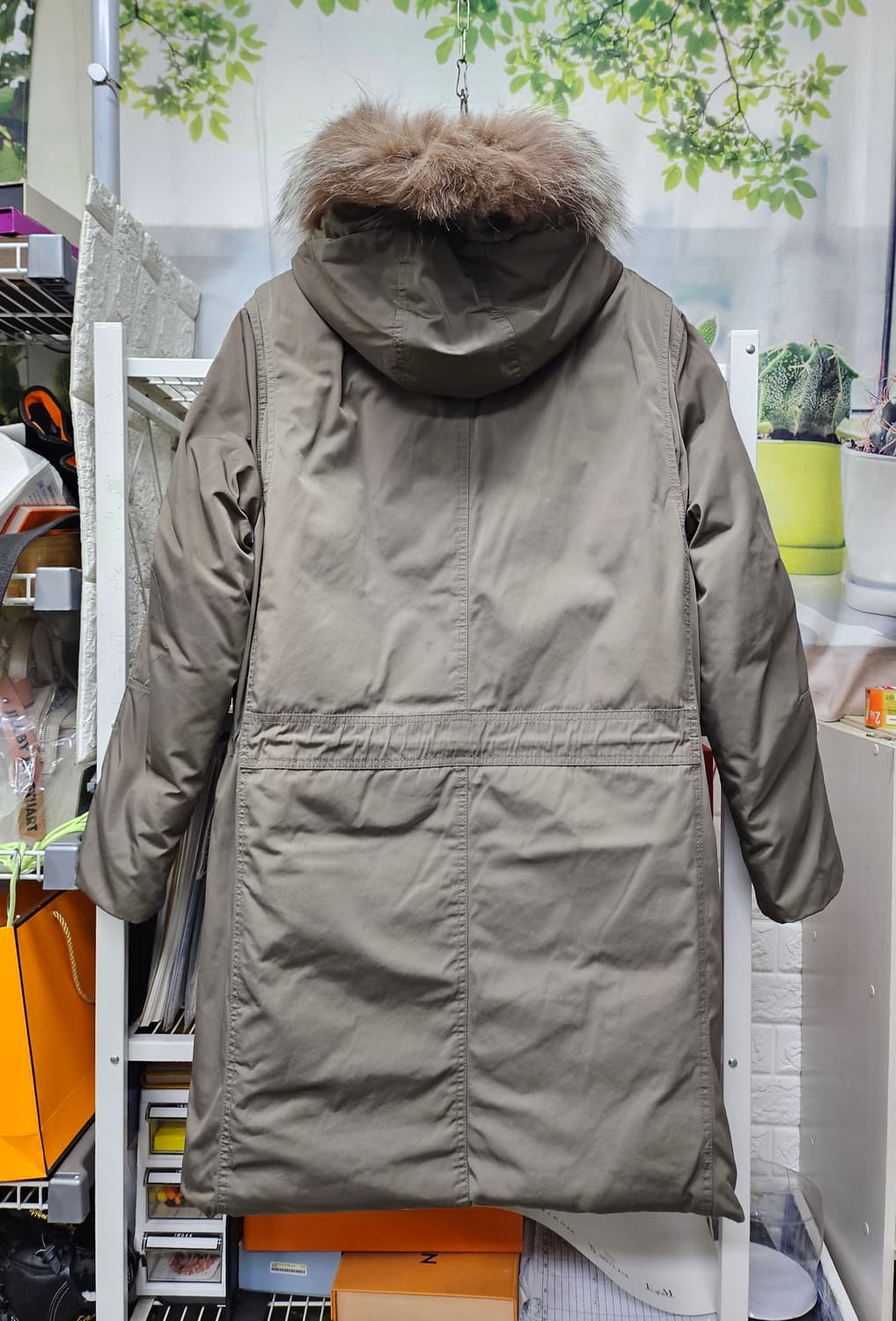 솔리드옴므 남성패딩 105 은여우털 구스패딩 XD57 상품이미지5