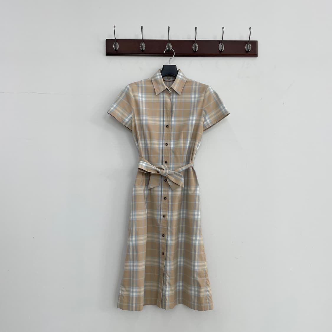 버버리 체크 반팔 셔츠 원피스 상품이미지1