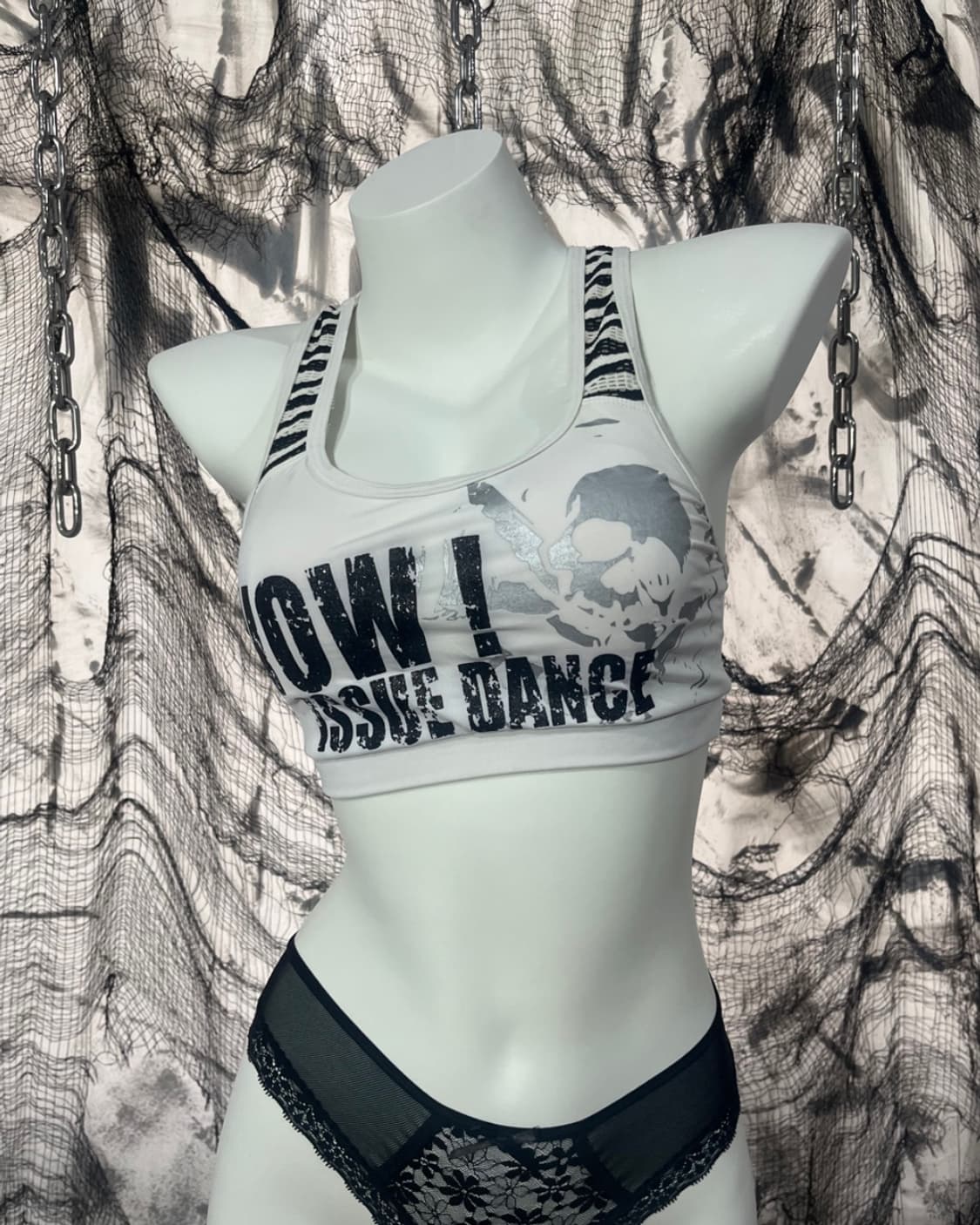 Rock Skull Glitter Tank top 상품이미지4