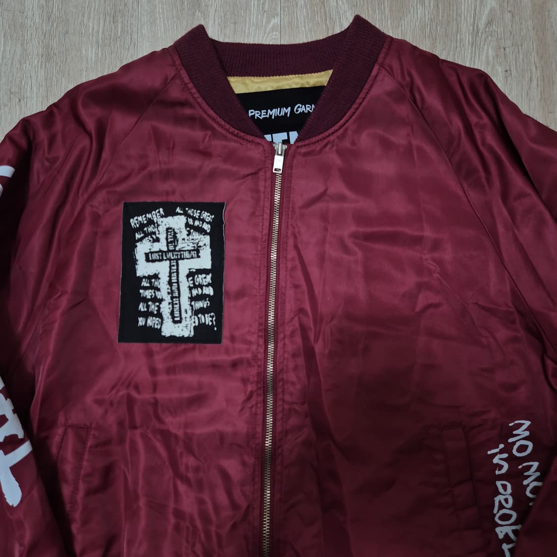 어텐션 오버핏 프린팅 사이드포켓 MA-1 항공점퍼 XL(105) 상품이미지2