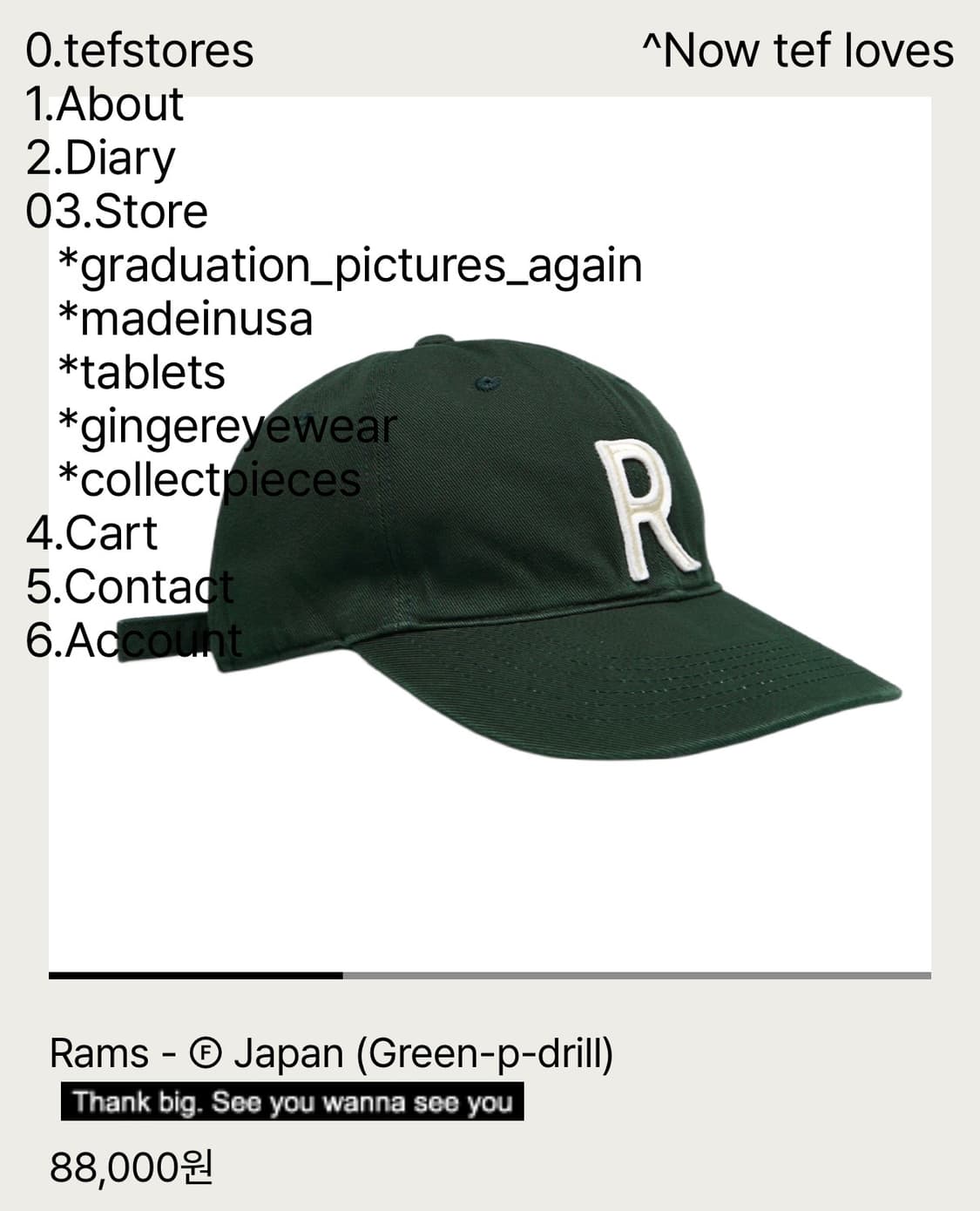 [L] 테프스토어즈 Rams-Japan (Green-p-dril) 상품이미지1