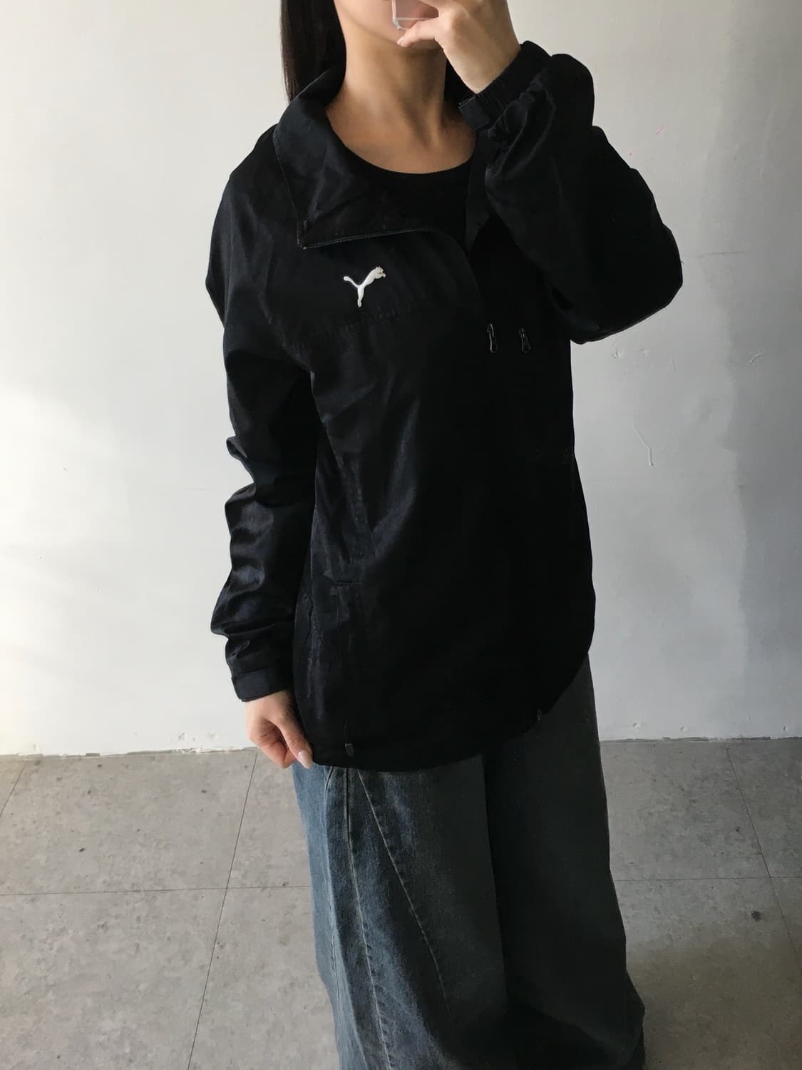 퓨마 로고 바람막이 상품이미지2