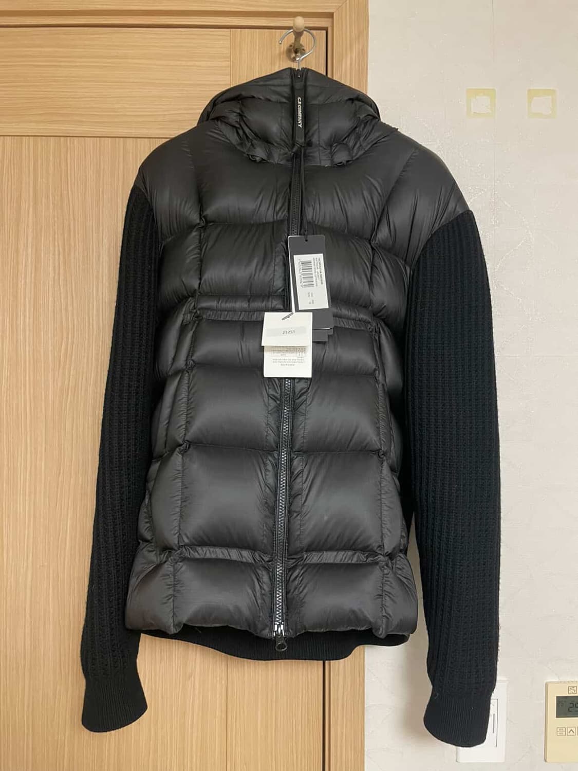 CP컴퍼니 메리노 나일론 믹스드 고글 니트 블랙 XL 상품이미지2