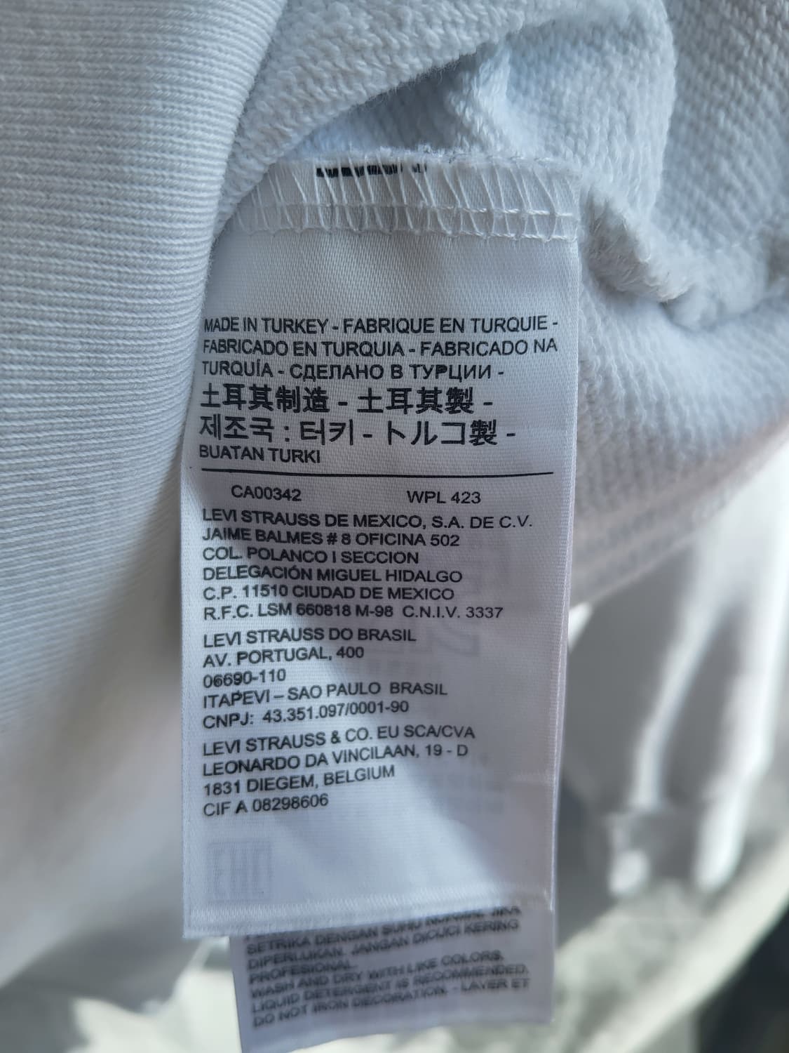 리바이스(LEVI'S) 남성용 시그니처 로고 코튼 후드 티셔츠 상품이미지7
