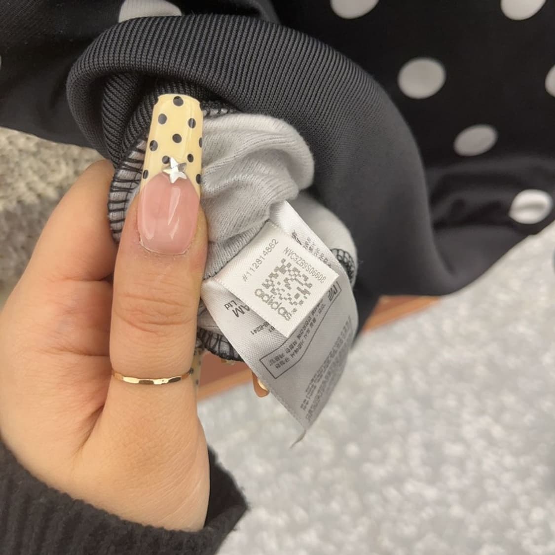 아디다스 희귀 스트릿 Y2K 도트 땡땡이 져지 집업 95 C09712 상품이미지7