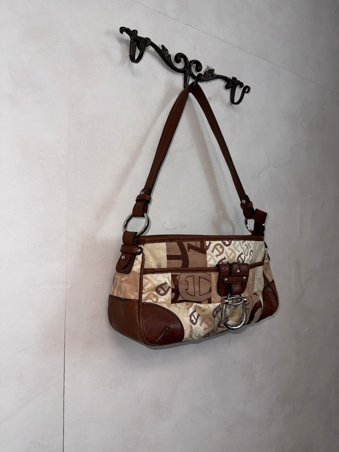 Etienne Aigner brown logo patchwork 숄더백 상품이미지2