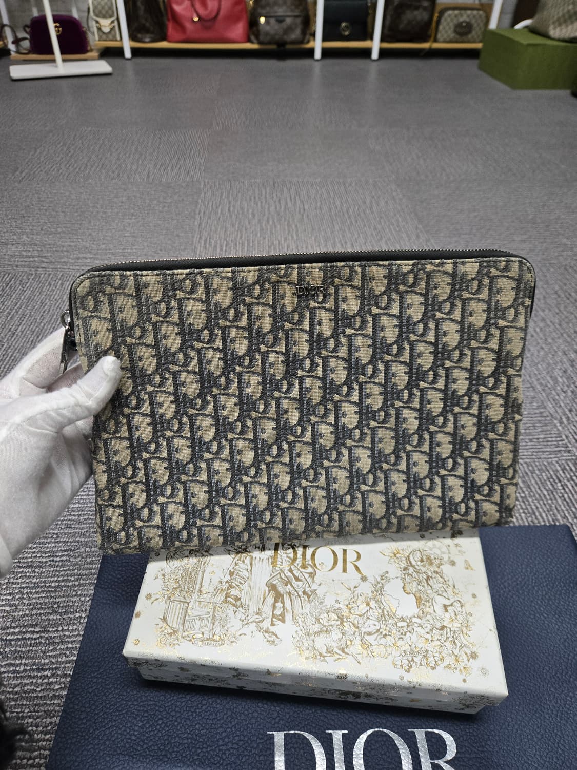 [특가][정품] 디올 오블리크 아이패드 클러치백 상품이미지1