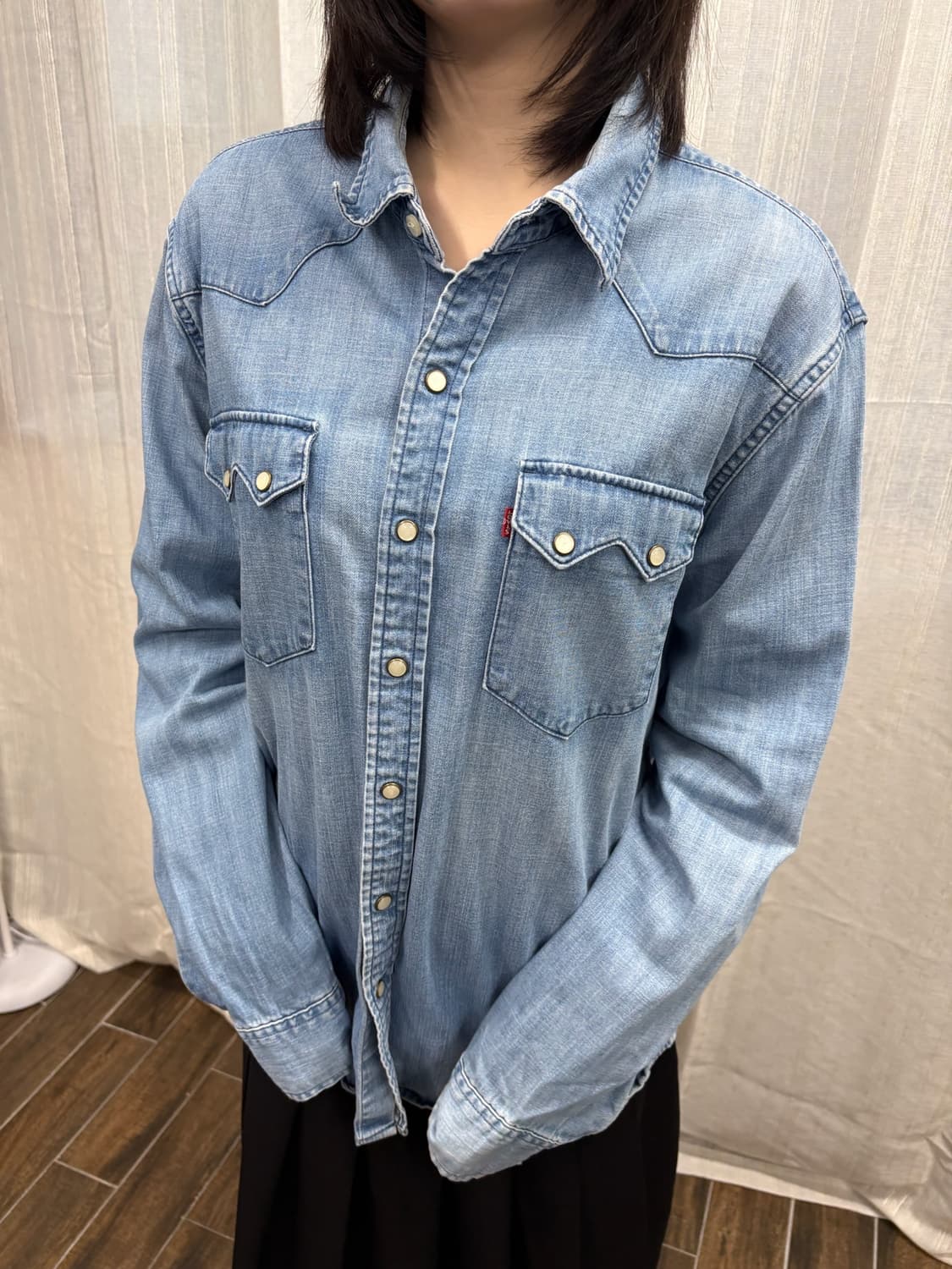 리바이스 웨스턴 중청 데님 셔츠 상품이미지5