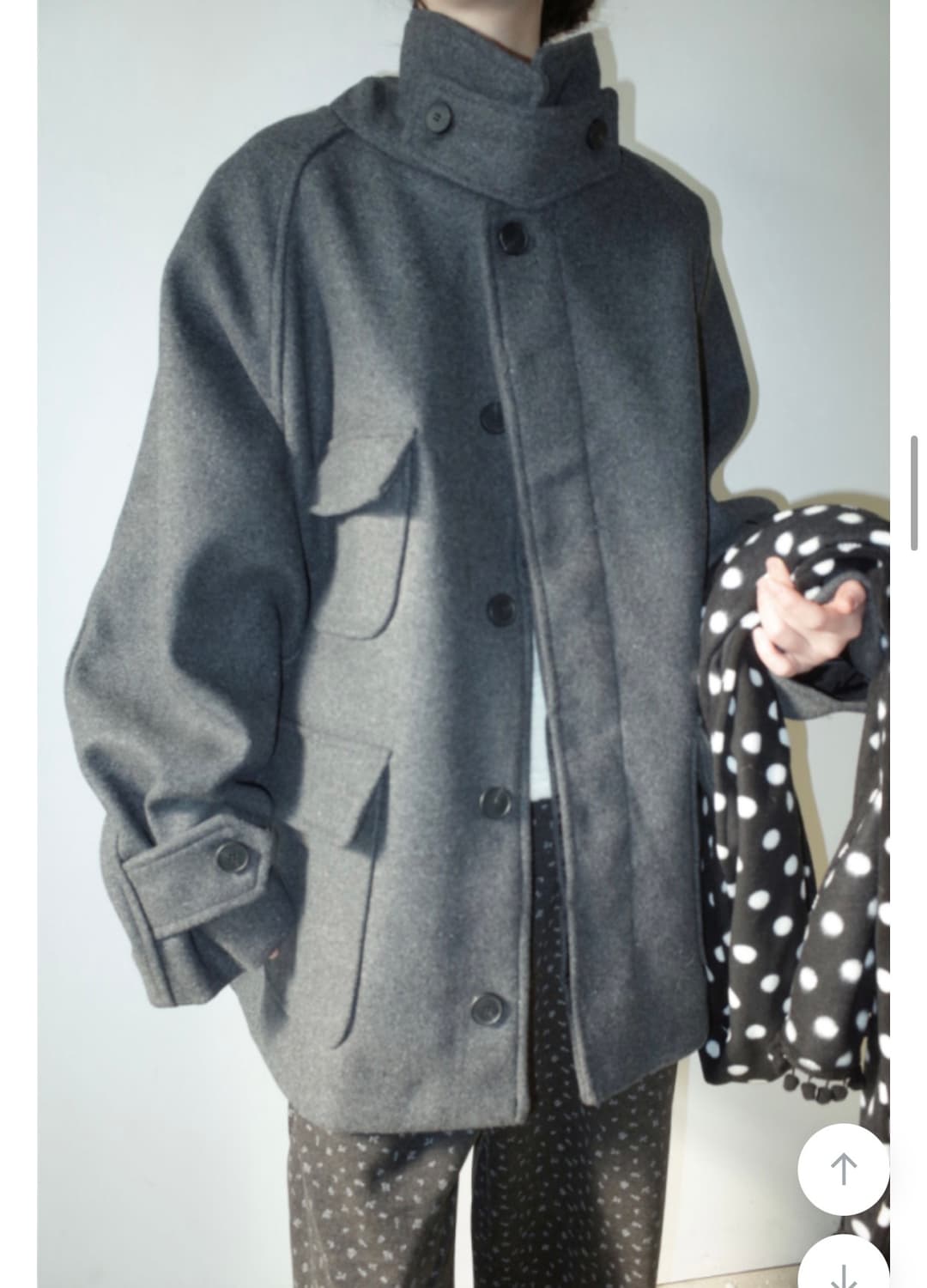 김아홉 발마칸 미들 코트 블랙 상품이미지3