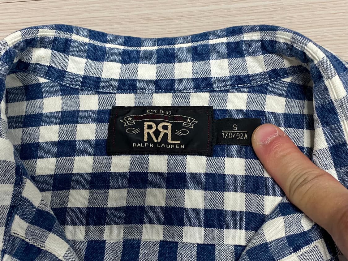 RRL 더블알엘 체크 셔츠 S 상품이미지2