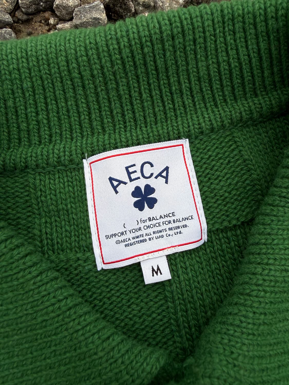 Aeca 에이카 화이트 체커보드 가디건 상품이미지3