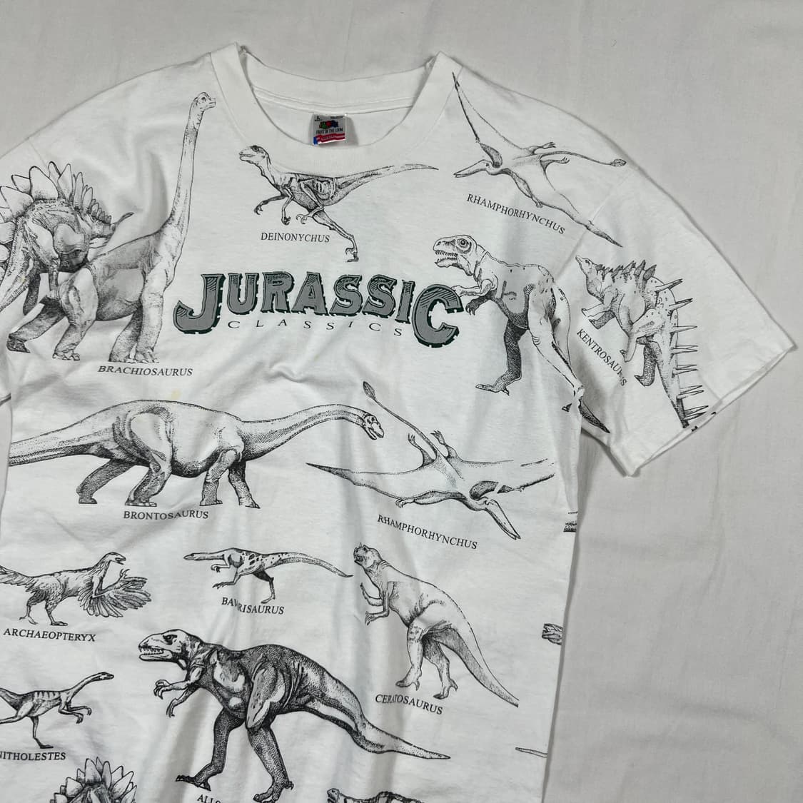 90‘s 쥬라기 클래식 jurassic 올프린트 반팔티 상품이미지3