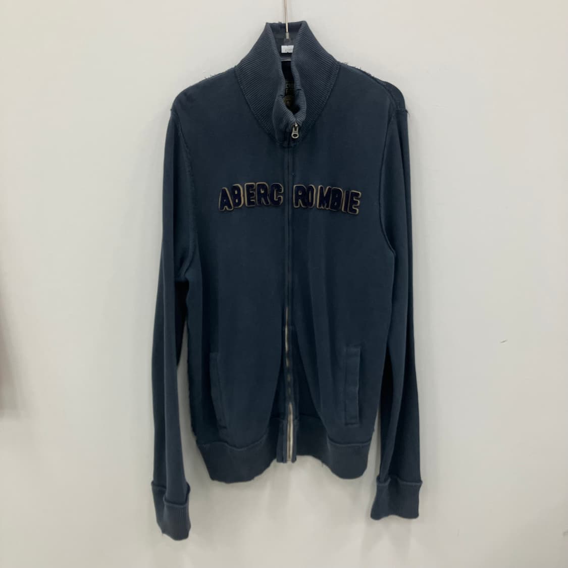 아베크롬비 네이비 센터 로고 집업 2XL 상품이미지1