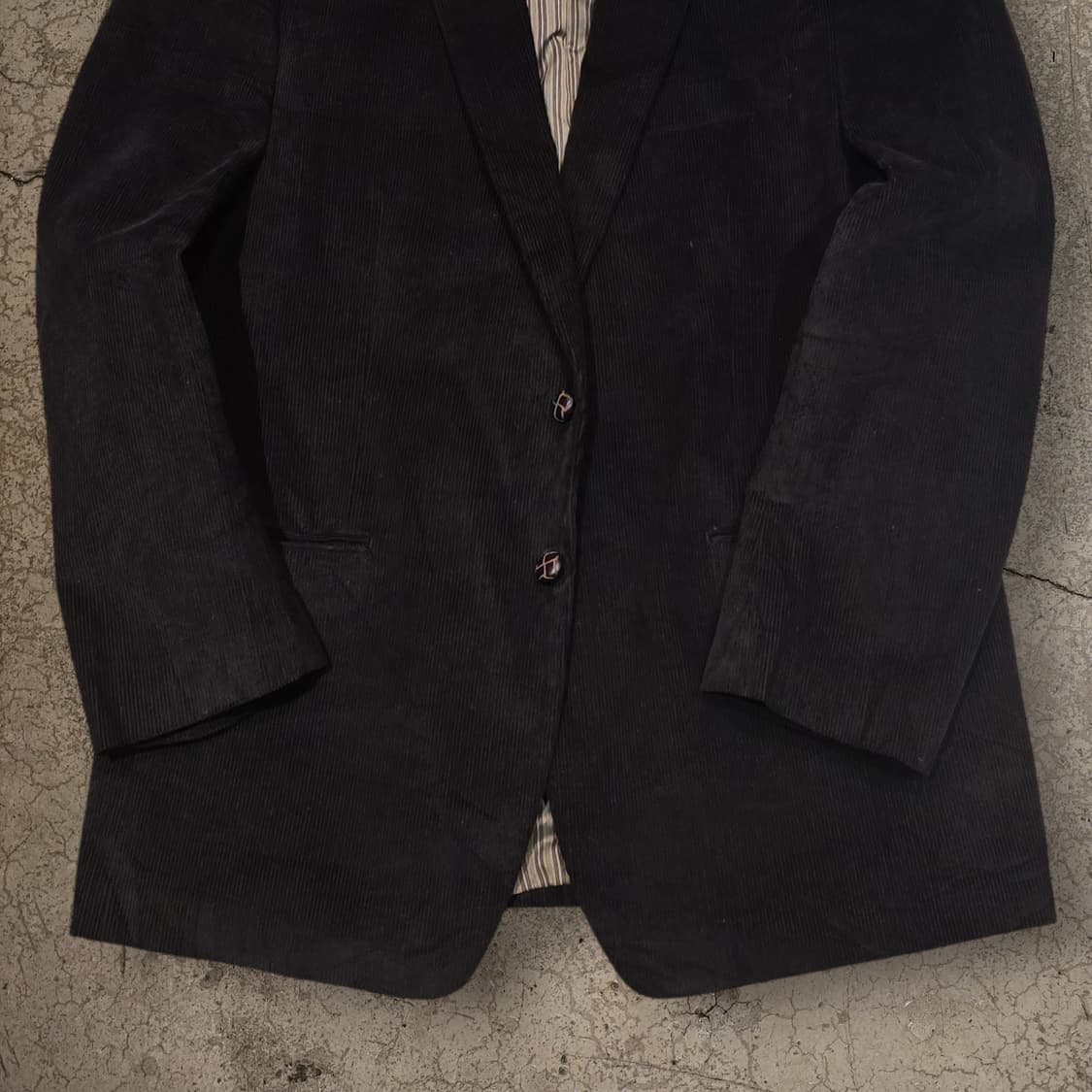 CHAPS 블랙 코듀로이 엘보패치 블레이저 상품이미지4