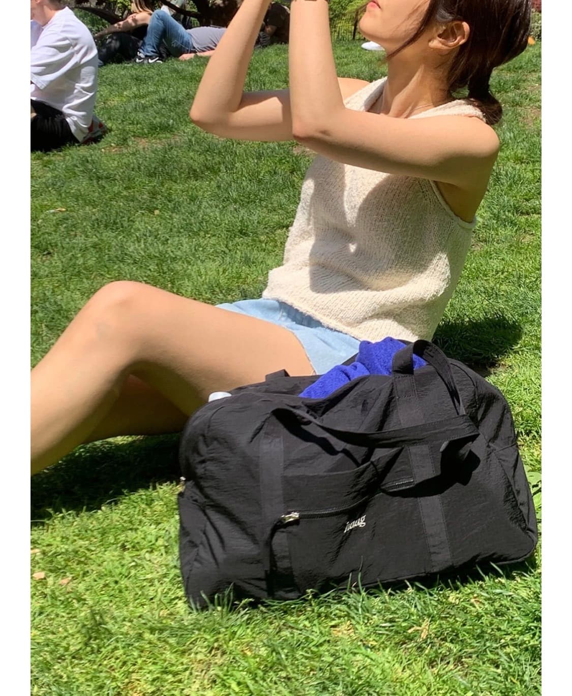 미개봉,새상품:)헤이그 duffel bag(더플백)-블랙 상품이미지1