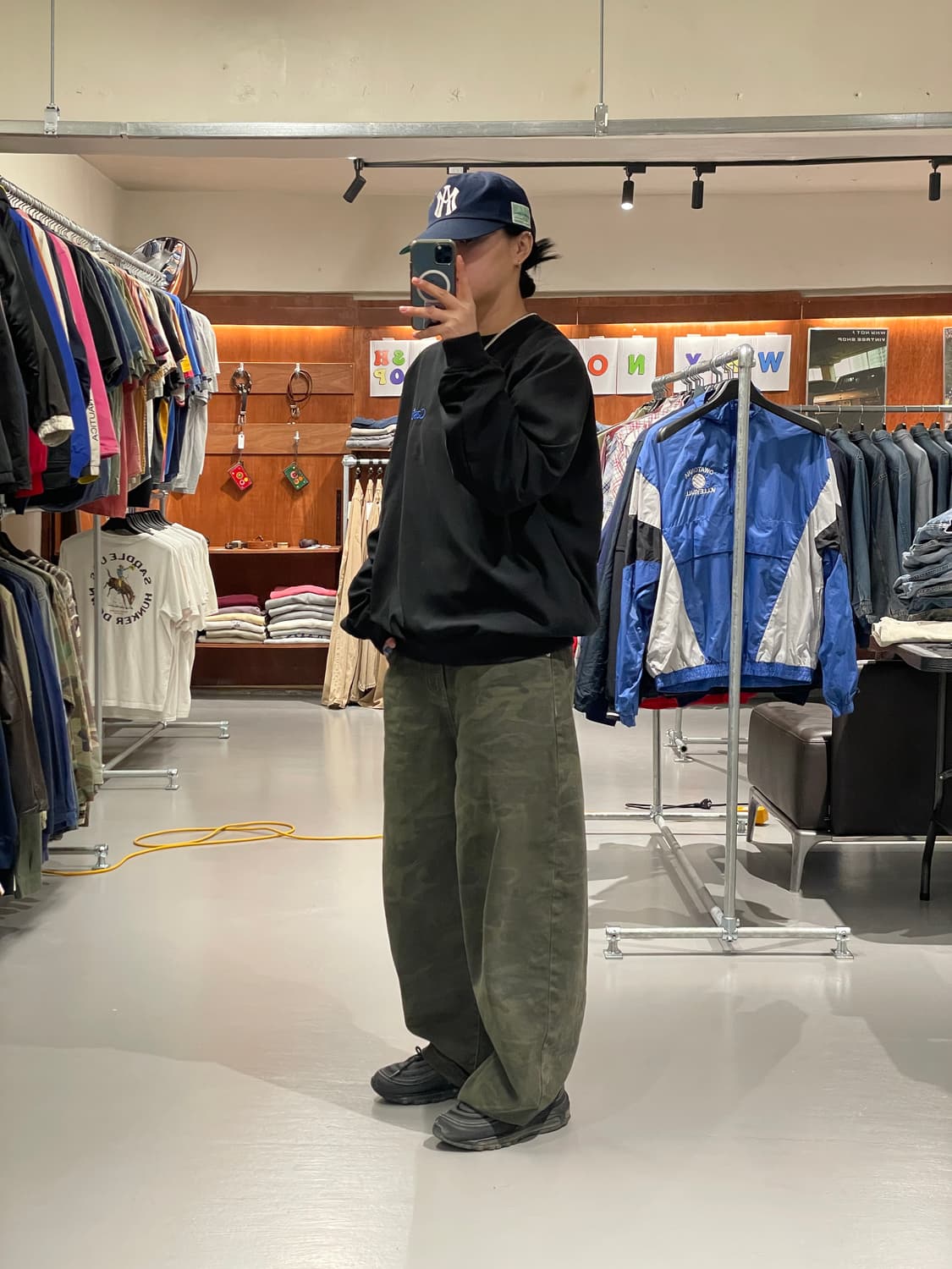 빈티지 v넥 바람막이 웜업   상품이미지4