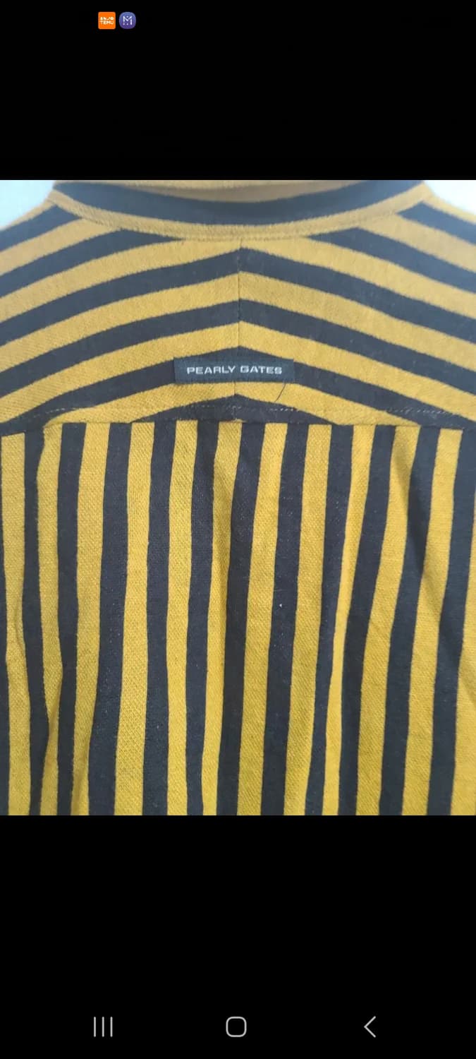파리게이츠 PEARLY GATES 스트라이프 셔츠 1사이즈  55적당 상품이미지5