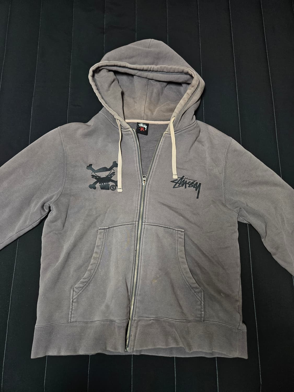 스투시 스컬 후드집업 해골 펑크 집업 후디 빈티지 상품이미지1