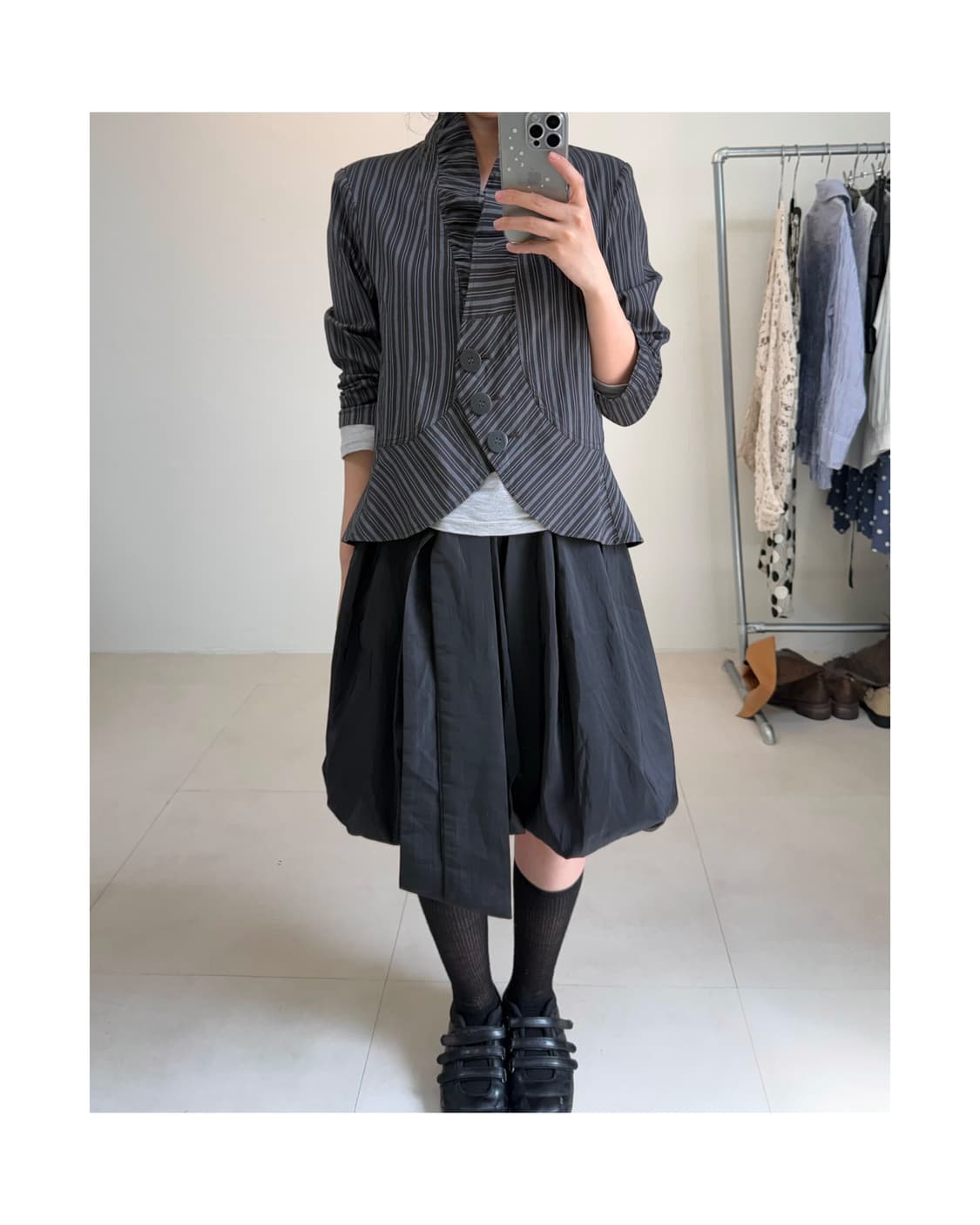 빈티지 스트라이프 자켓 상품이미지2