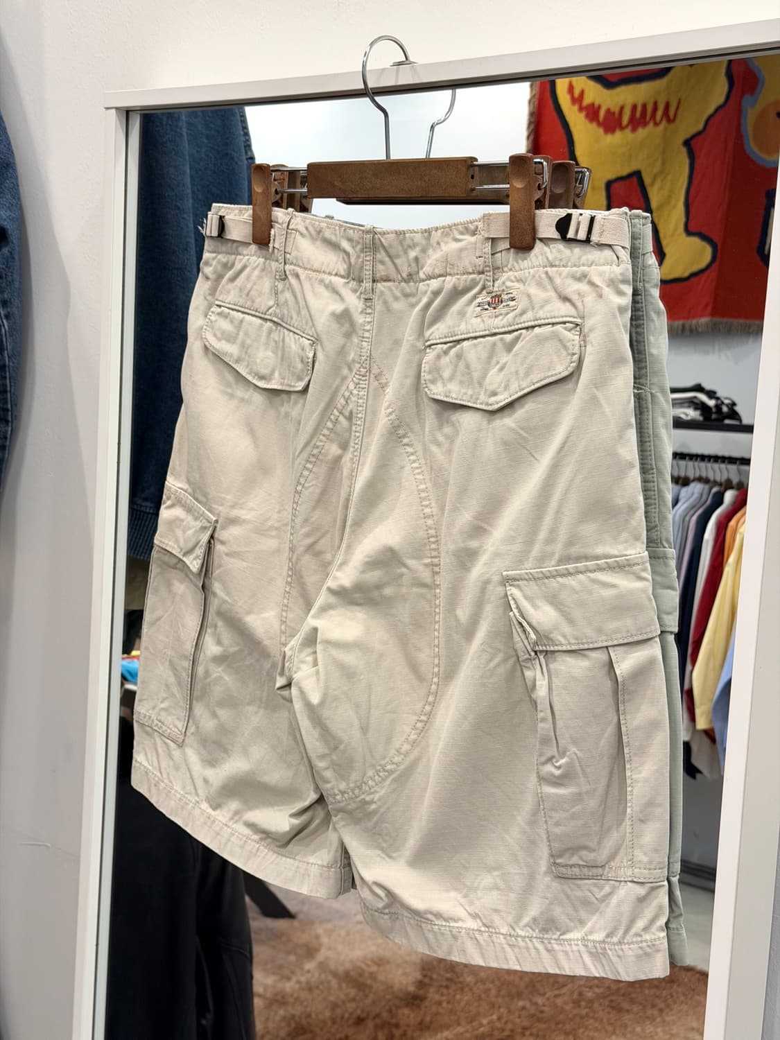 90-00s Polo Jeans 폴로 진스 밀리터리 카고 립스탑 쇼츠 상품이미지5