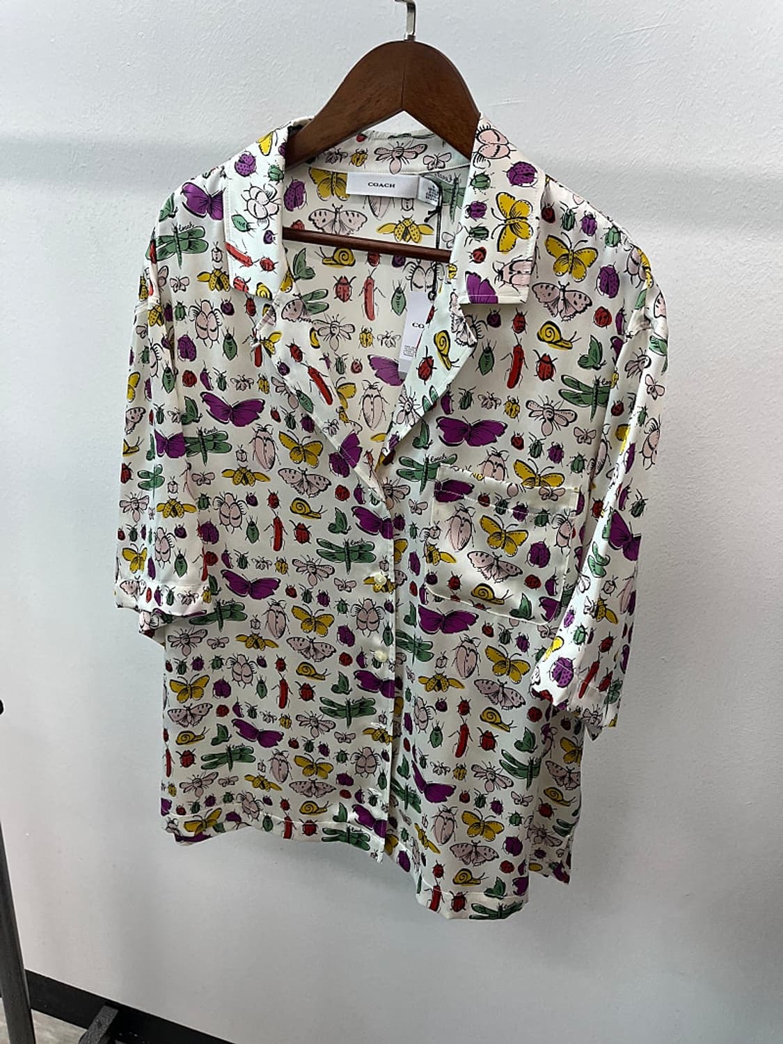 여) 코치 실크 패턴 오버셔츠  상품이미지1