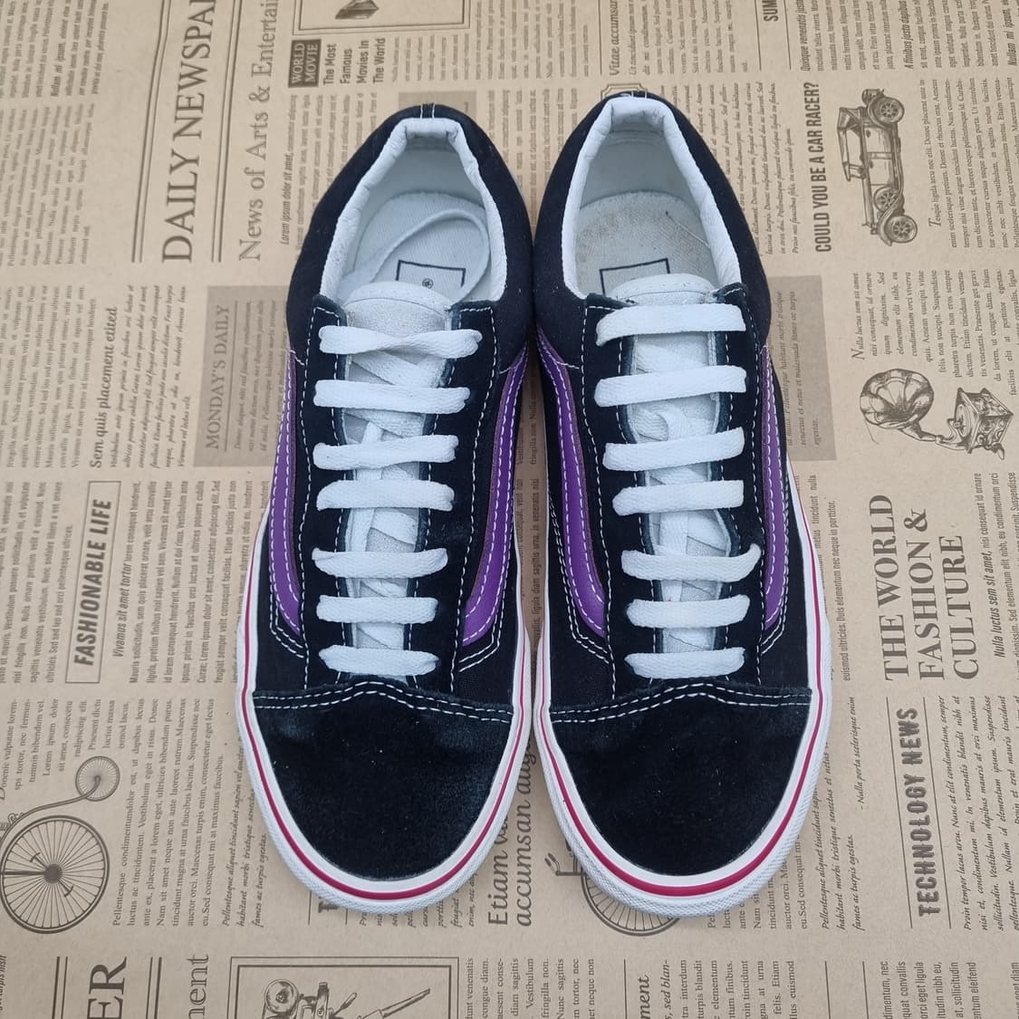 반스 스타일36 퍼플 여성스니커즈235 상품이미지2