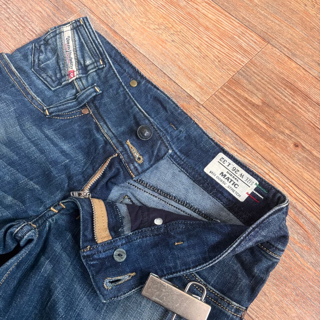 디젤 MATIC 청바지 이태리 26 데님 슬림 테이퍼드 정품  상품이미지3