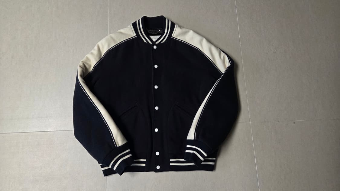 산드로 옴므 테디 봄버 울 바시티 스타디움 점퍼 상품이미지2