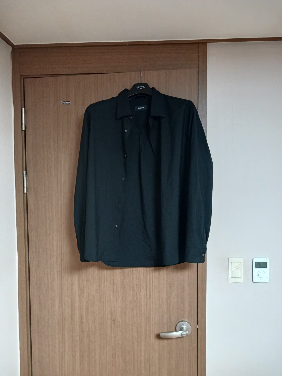 시스템옴므 남성 블랙 울 셔츠105  상품이미지3