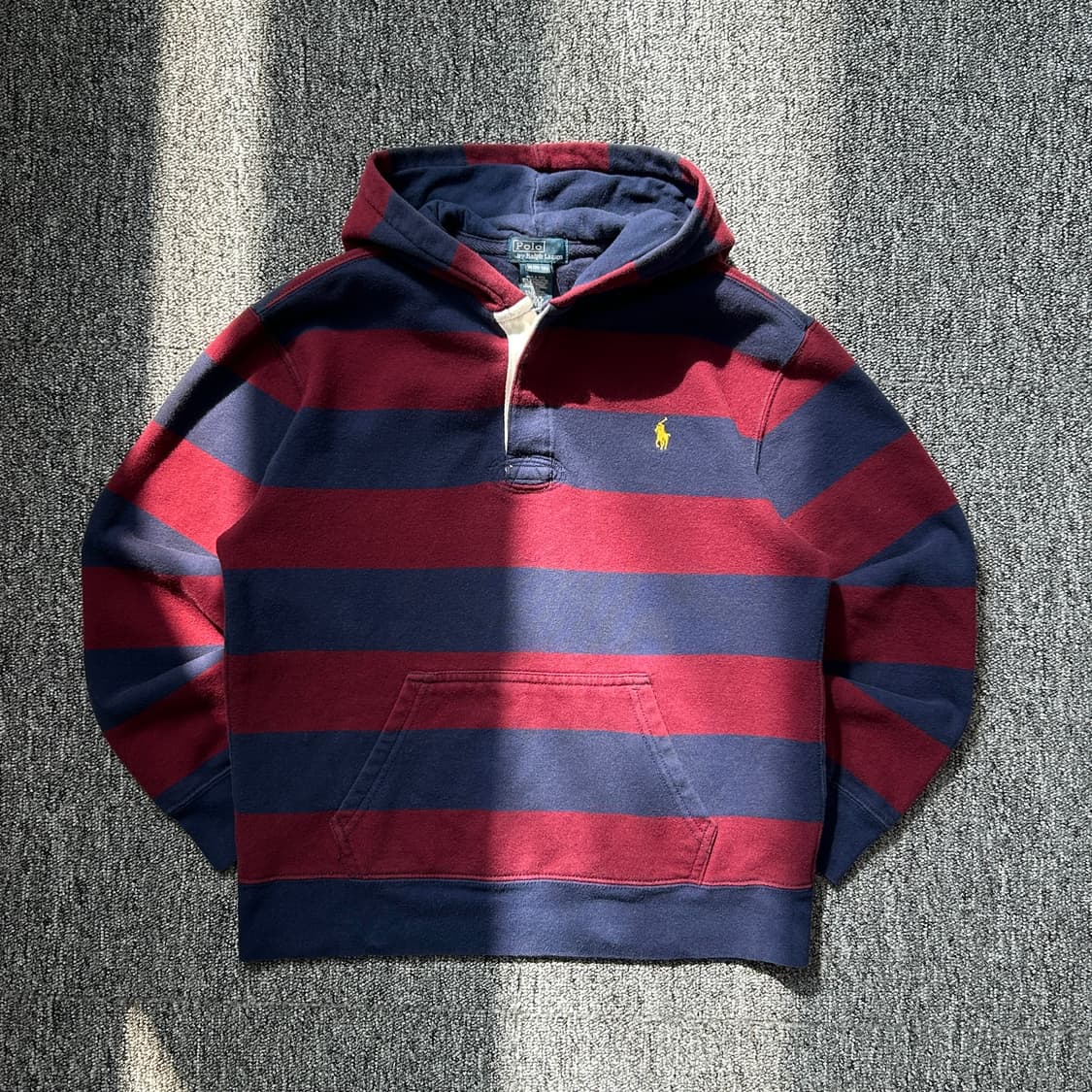 폴로 랄프로렌 스트라이프 럭비 후드티 상품이미지1