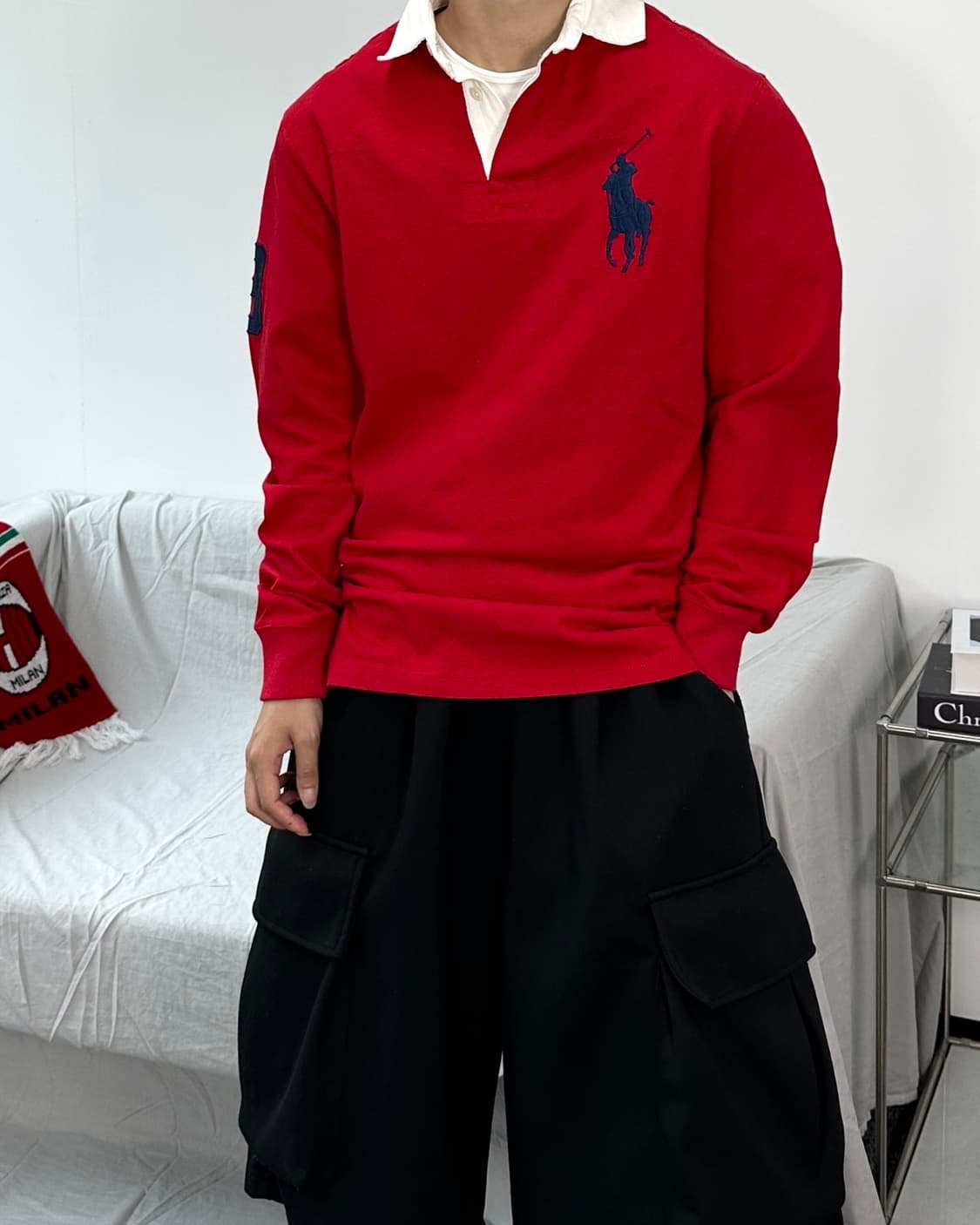 폴로 랄프로렌 빅포니 레드 럭비 pk S 상품이미지2