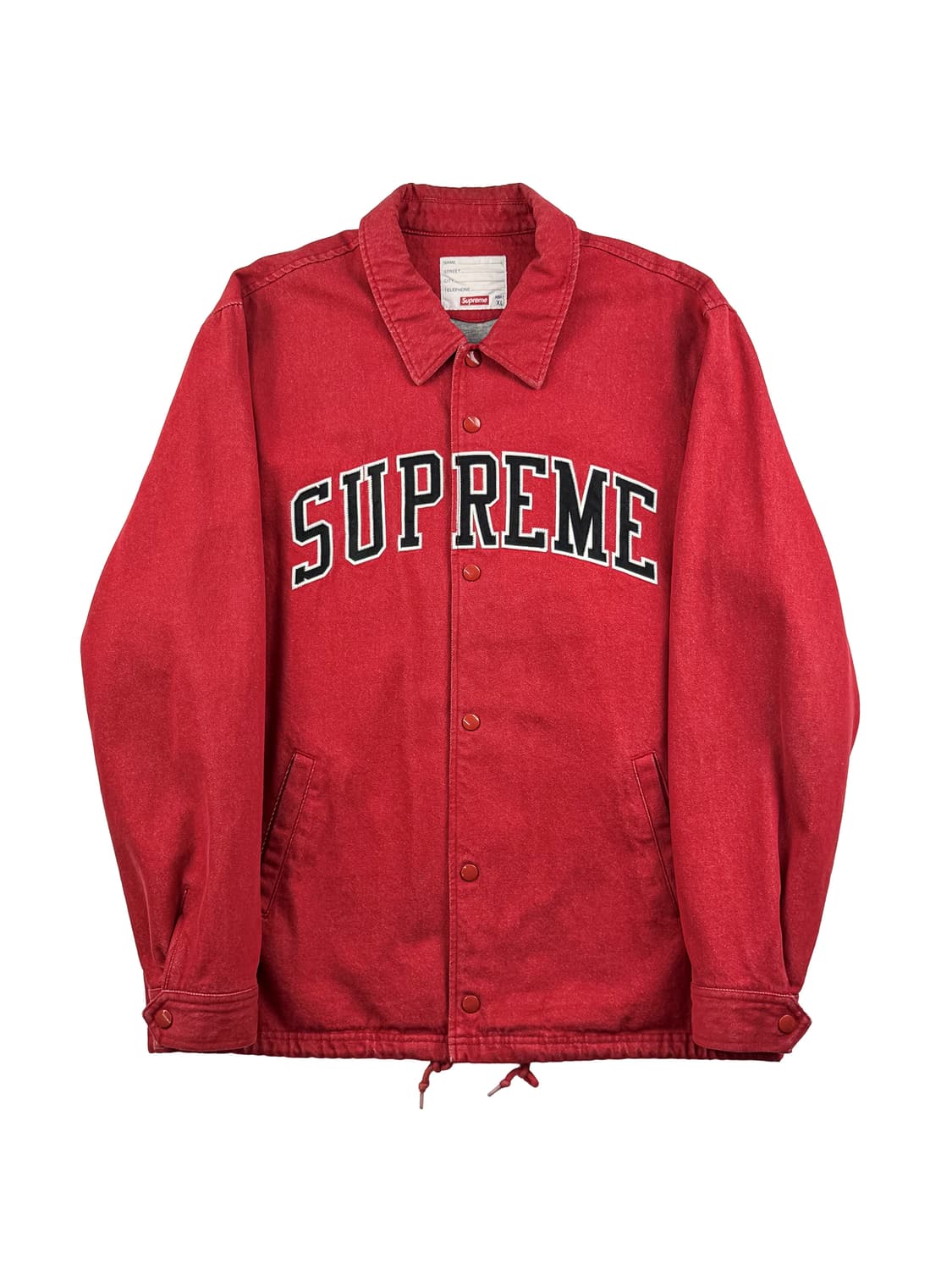 슈프림 데님 코치 자켓 레드 상품이미지1