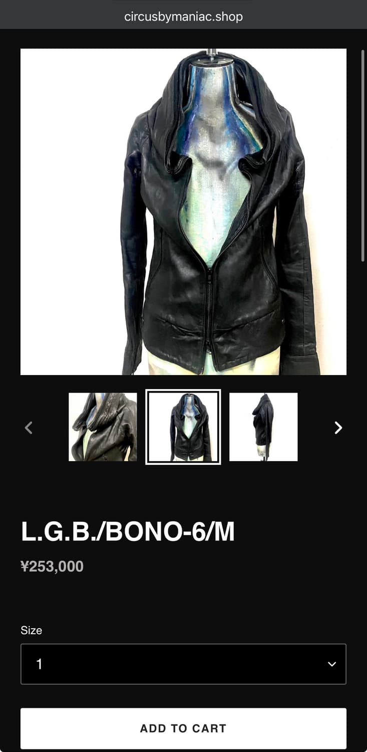 “L.G.B” BONO-6/M leather jacket 상품이미지2