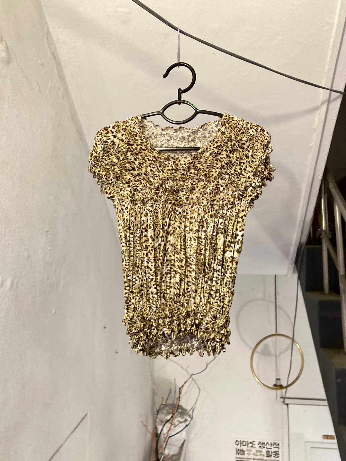 y2k 오글뽀글 레이어드 탑 상품이미지1