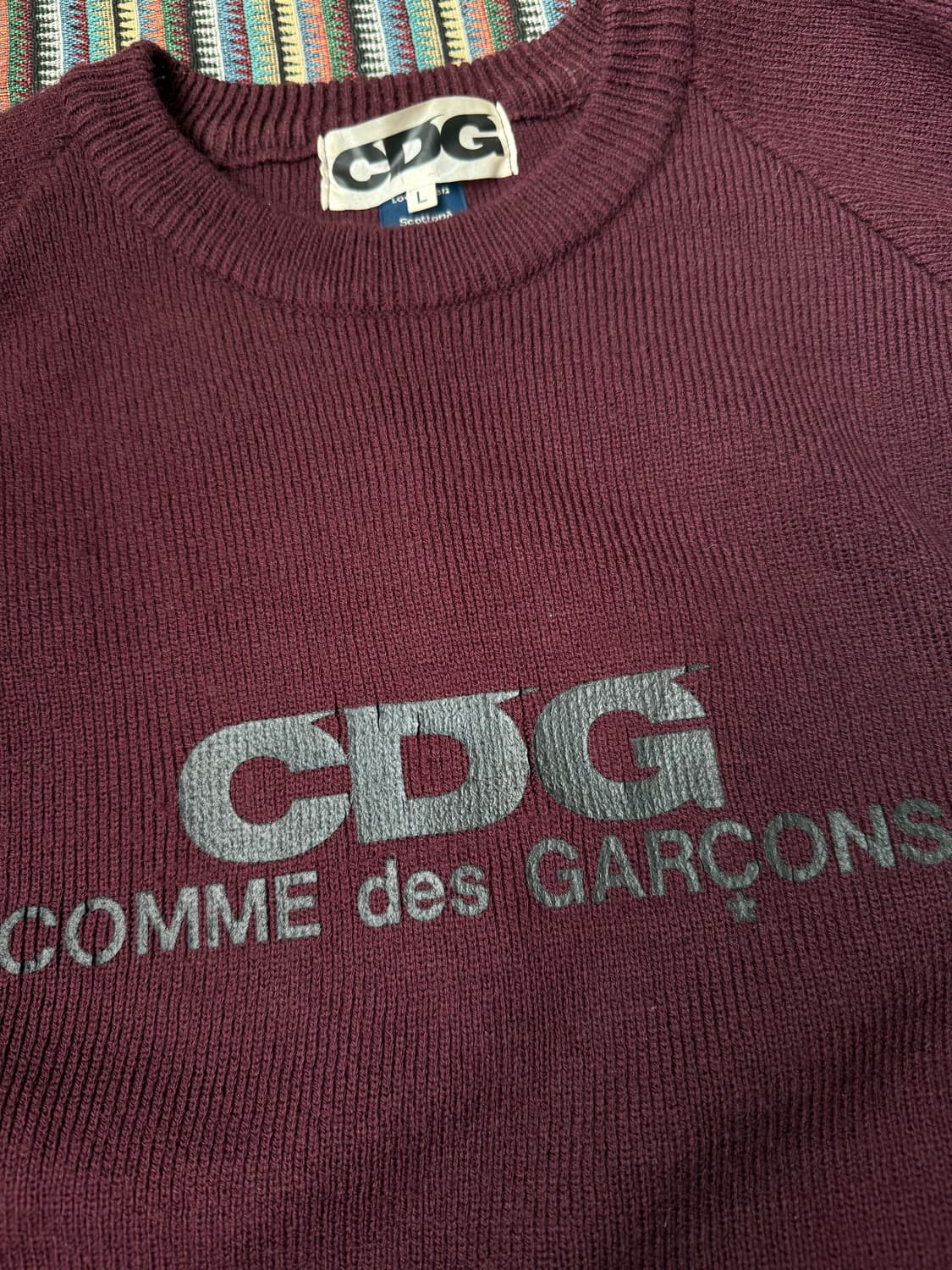 cdg 라운드넥 니트 상품이미지5