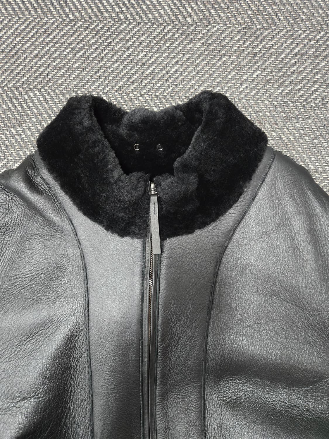 라씨엔토 천연모피 양모 무스탕 양면 숏 무스탕 코트 상품이미지5