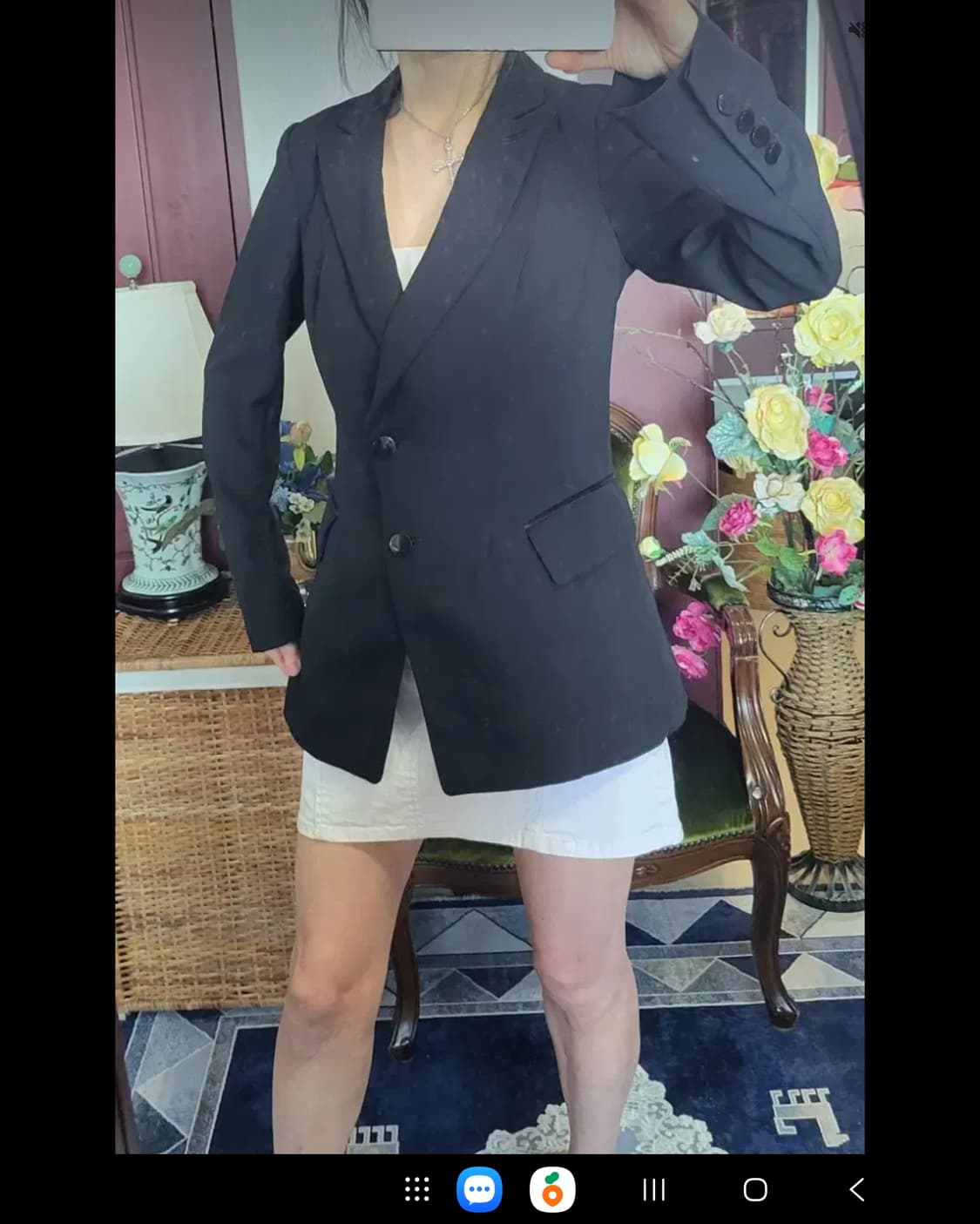 프랑스 모르간 하절기 폴리 블랙 쟈켓 상품이미지3