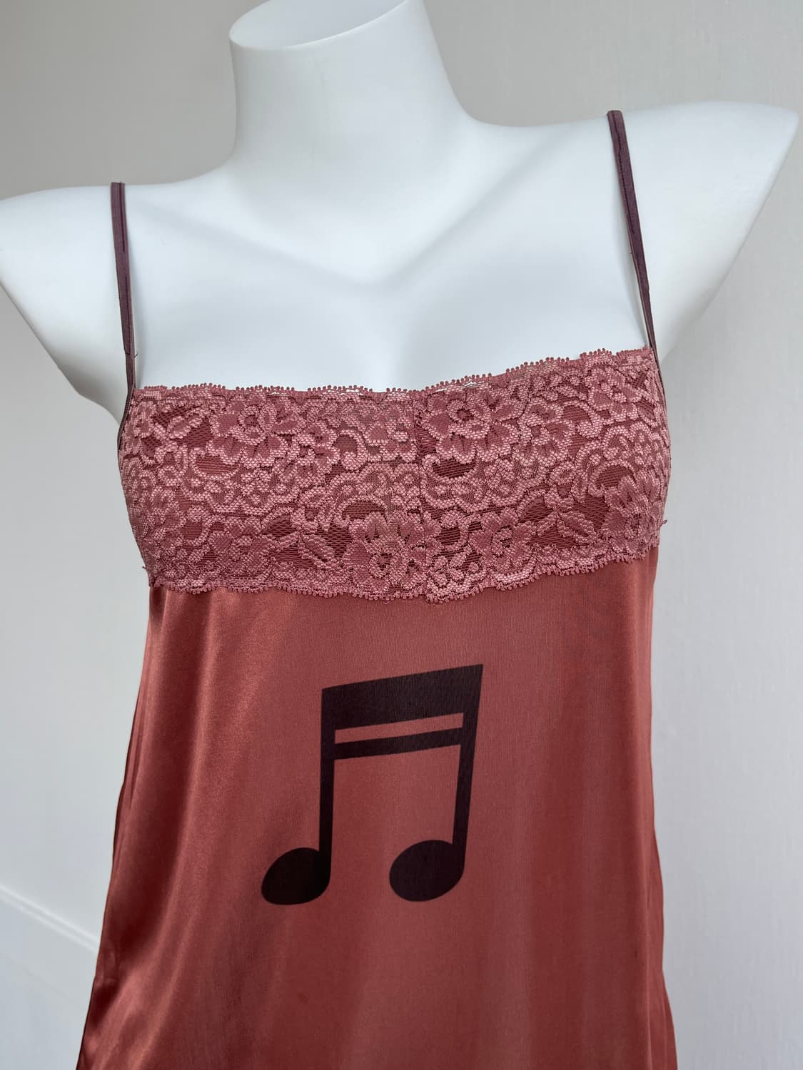 코랄 음표 레이스 슬립 상품이미지2