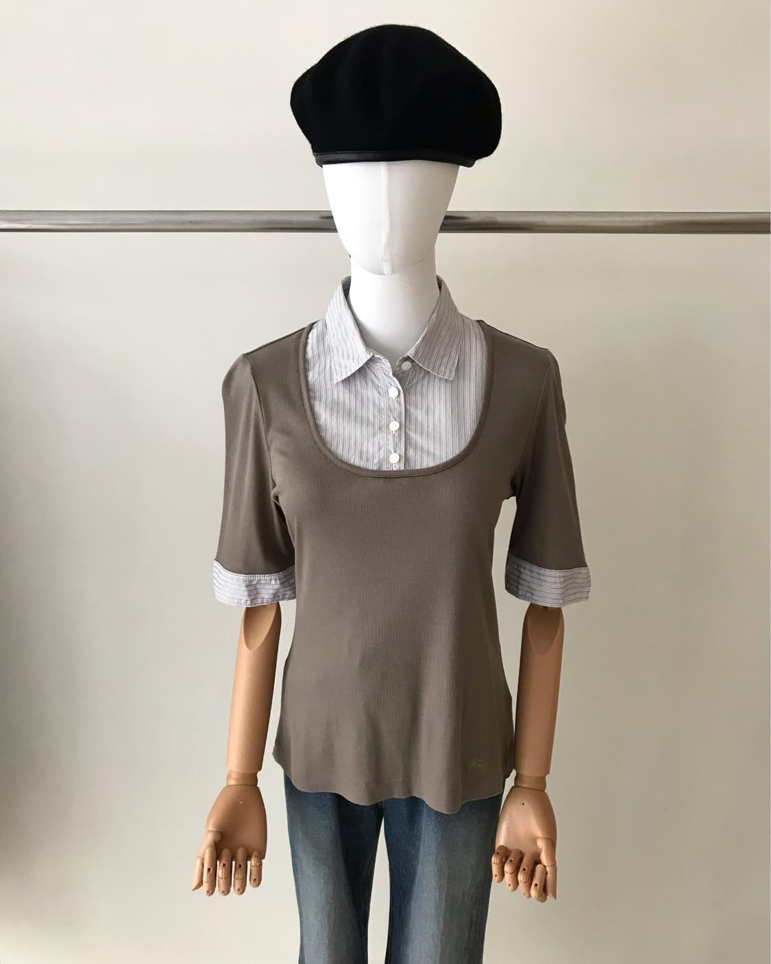 버버리 레이어드 셔츠 반팔 상품이미지9