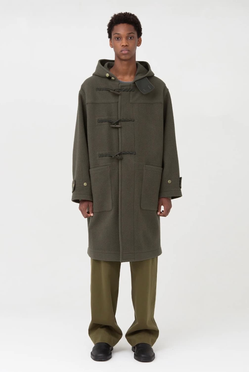 브라운야드 더플코트 올리브그레이 사이즈3  상품이미지1