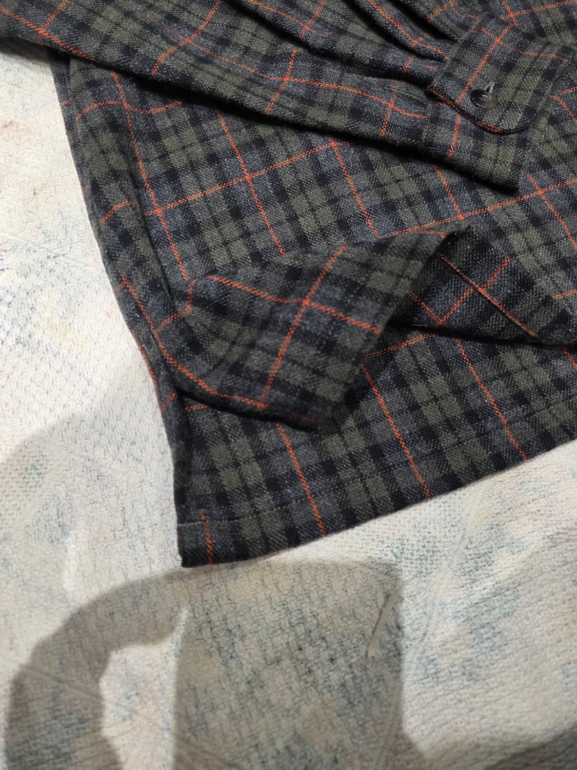 캐피탈 울 체크 랭글칼라 집업 상품이미지8