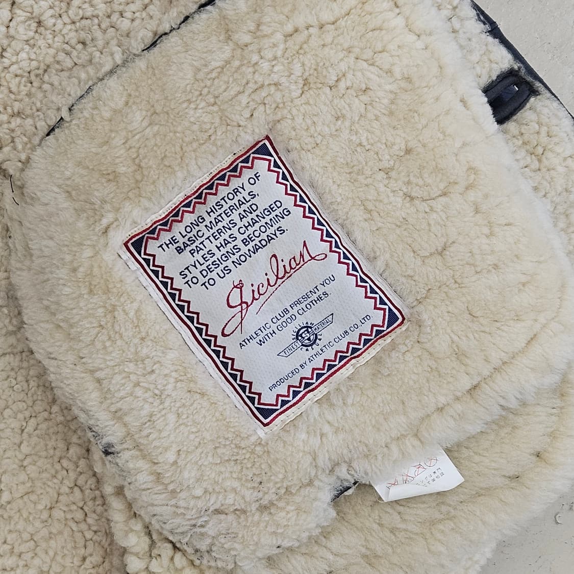 빈티지 쉽스킨 양가죽 자켓 무스탕 가죽점퍼 양털 M~L 상품이미지7