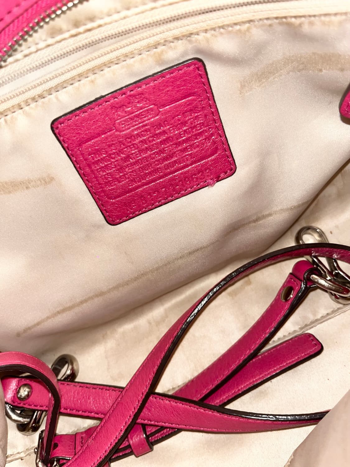 90ss Coach hotpink Shoulder bag 상품이미지9