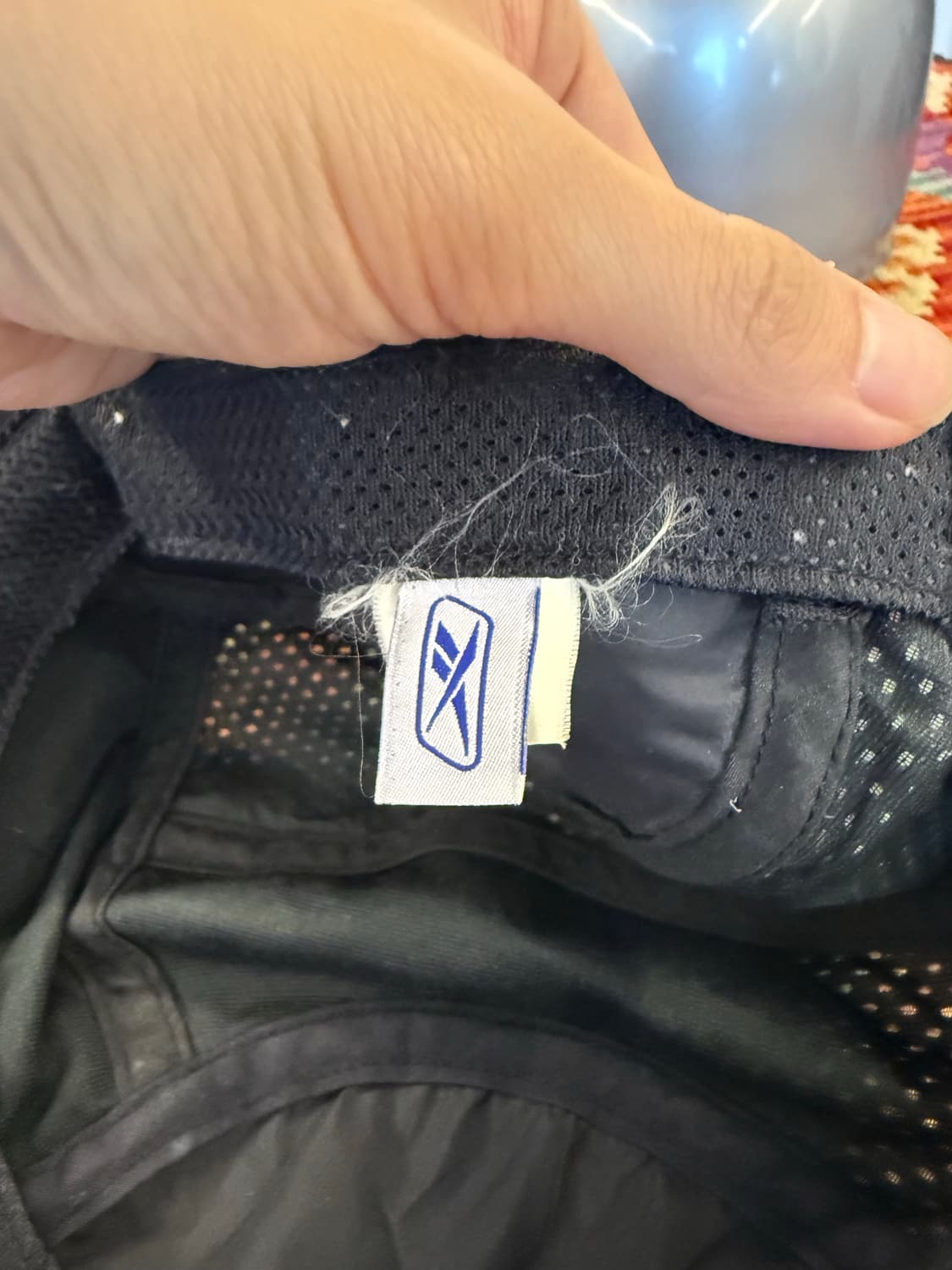 리복 블랙 파이핑 캠프캡  상품이미지3