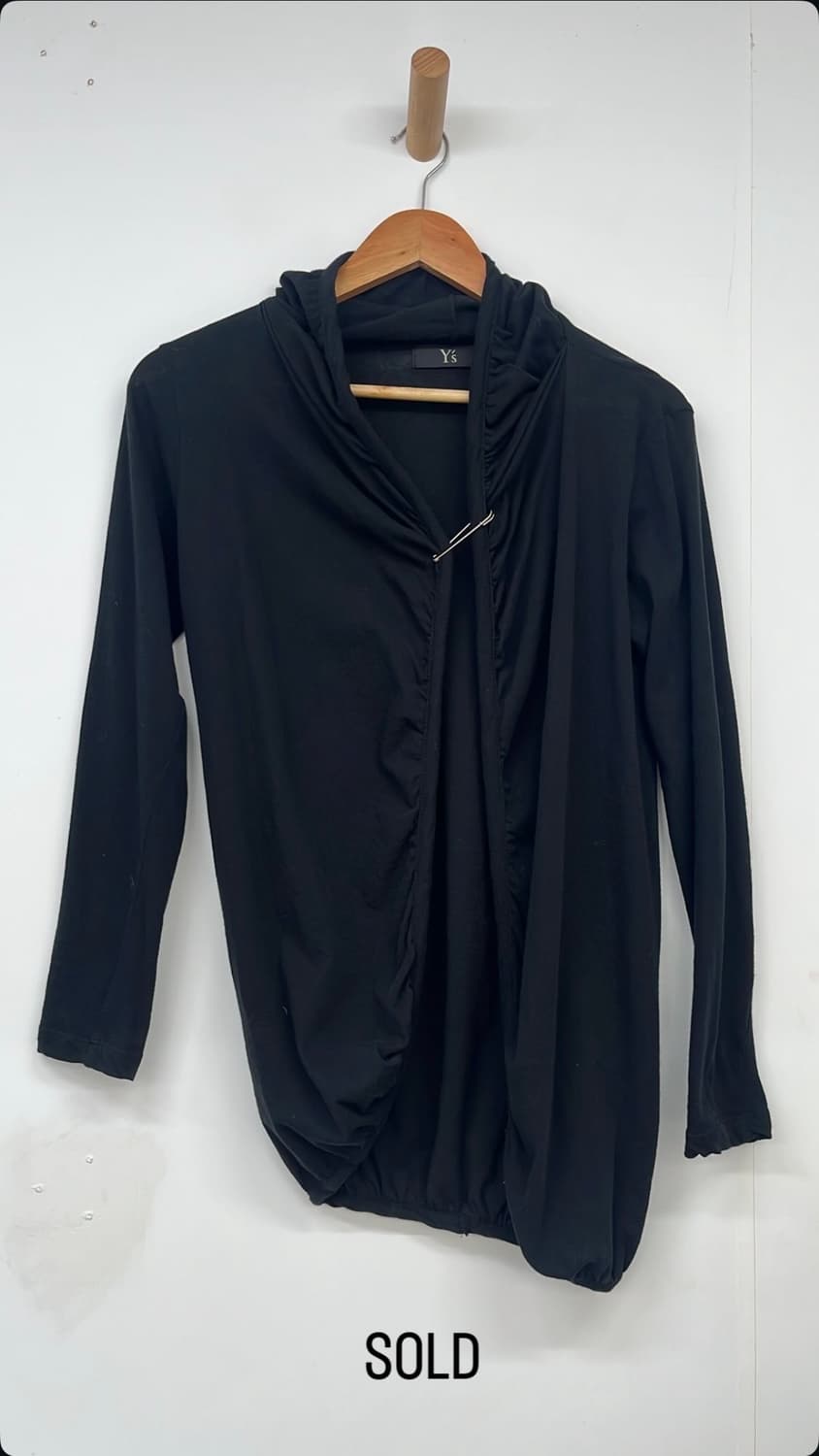 요지야마모토 블랙 가디건 상품이미지1