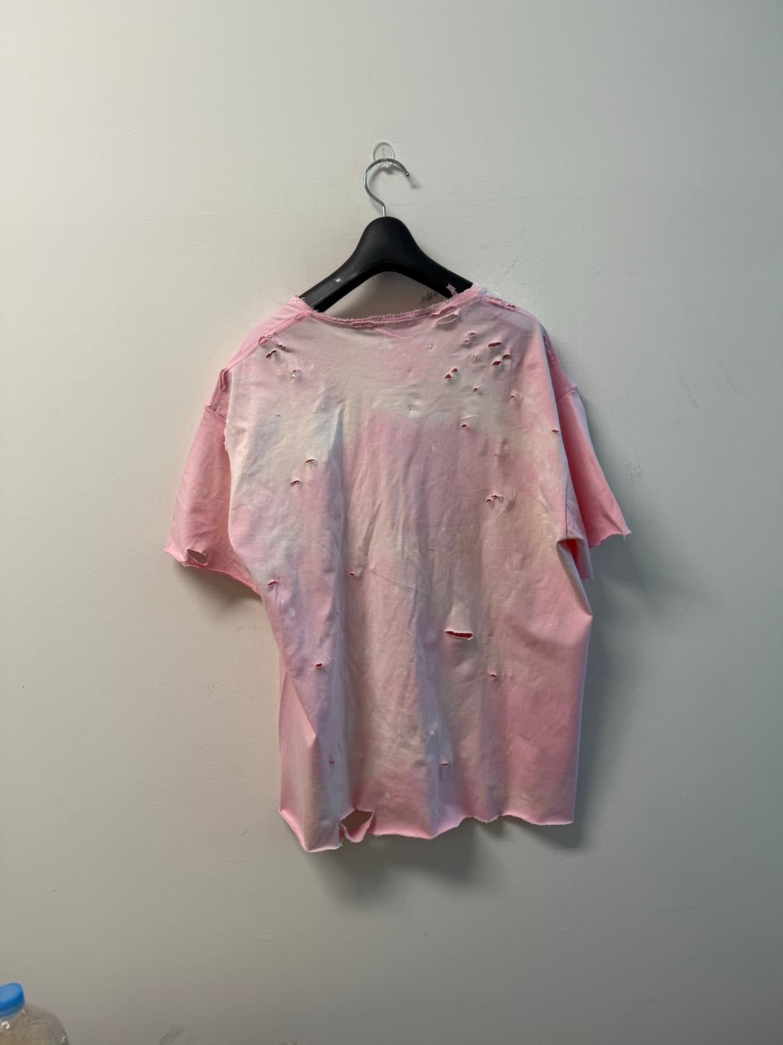 빈티지 페이딩 pink+white 색감 distressed 티셔츠 상품이미지8