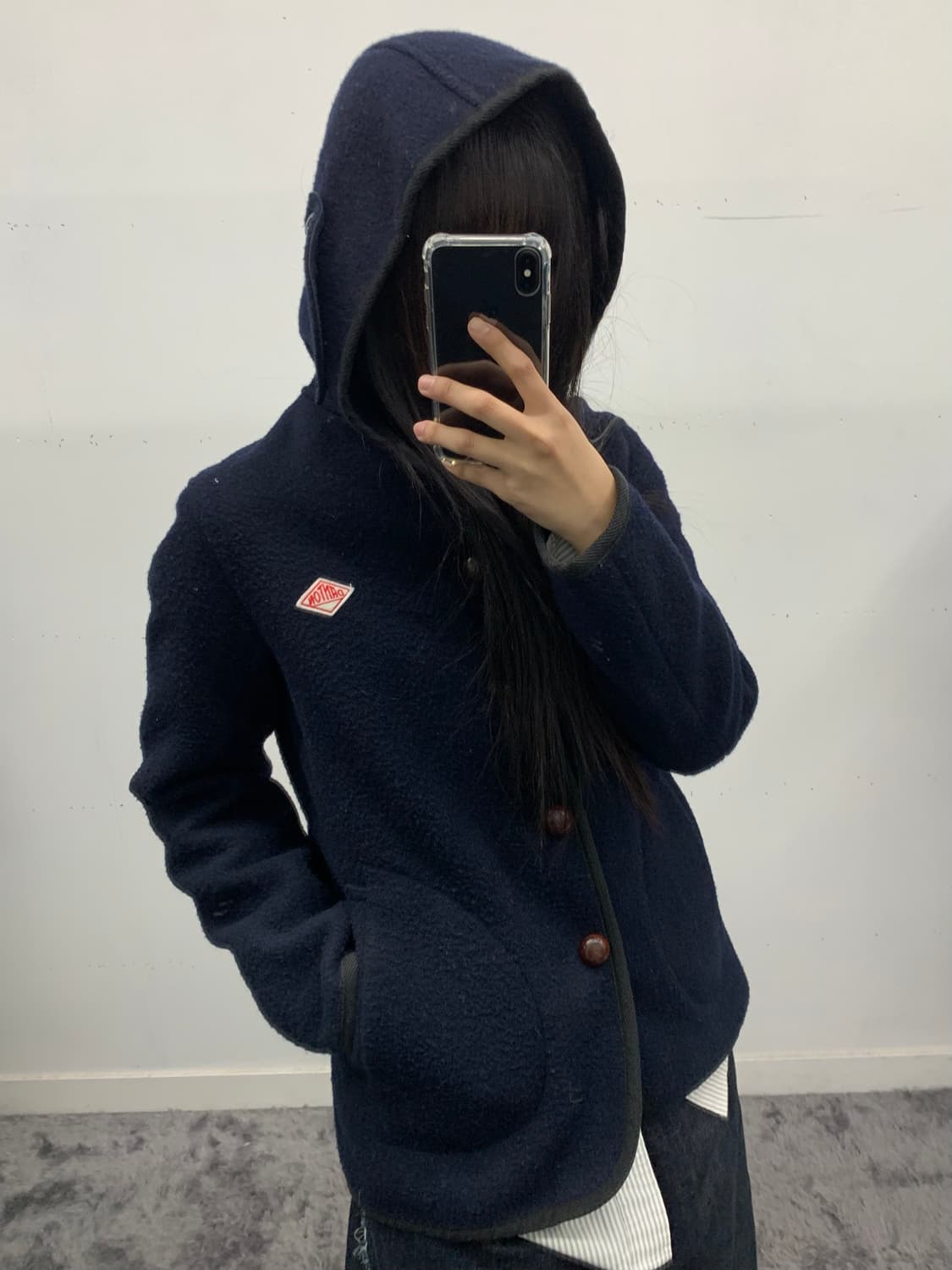 단톤 후드 울코트 상품이미지3