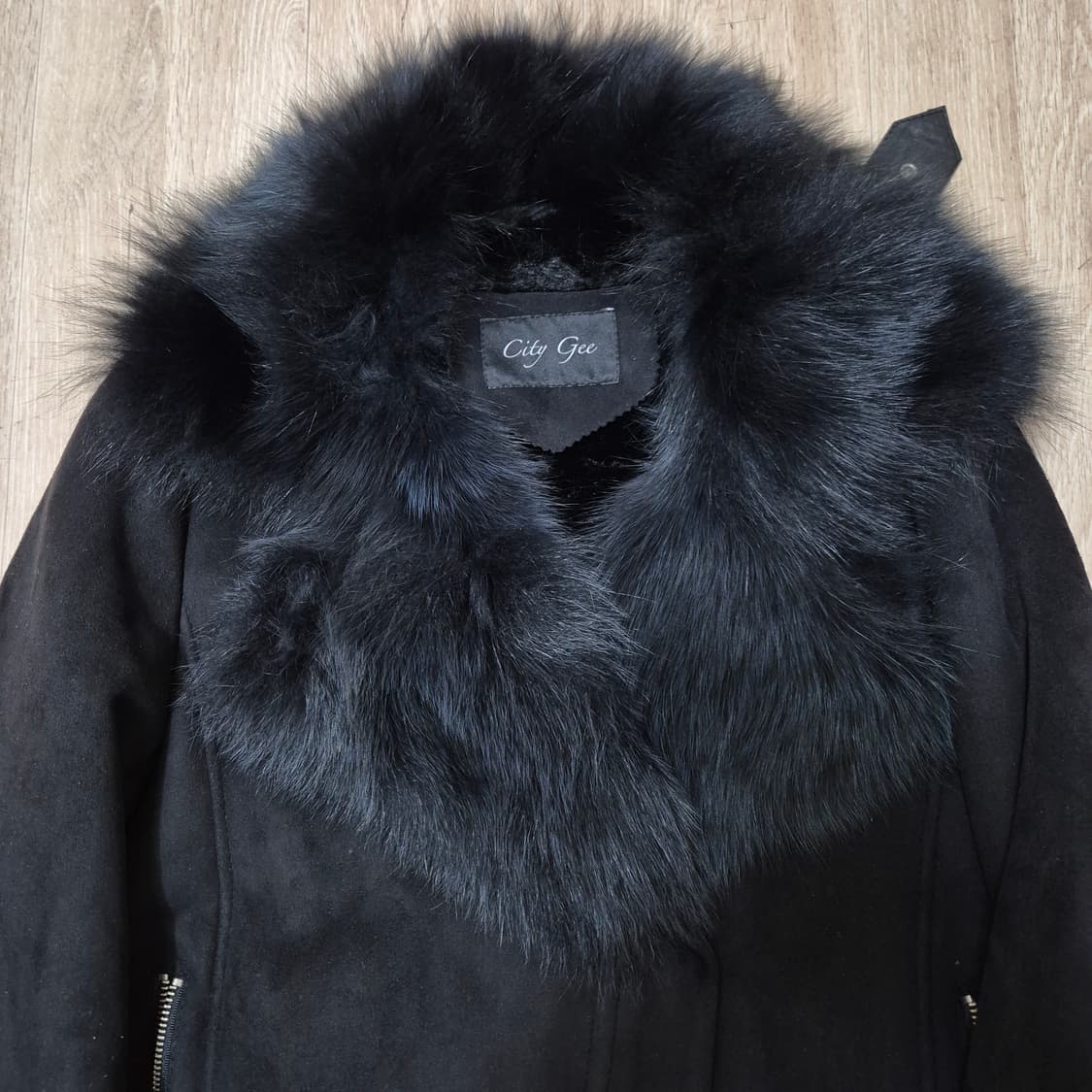 City Gee 블랙 퍼 가죽자켓 무스탕 88-96-160 (66) 상품이미지2