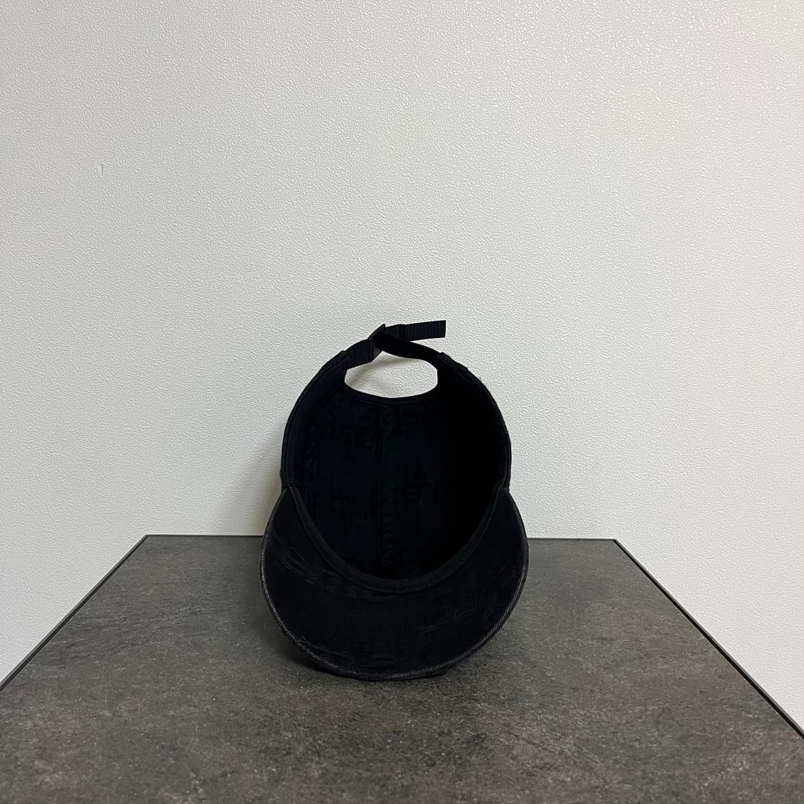 슈프림 프레이드 워시드 데님 블랙 박스로고 캠프캡 모자 상품이미지5