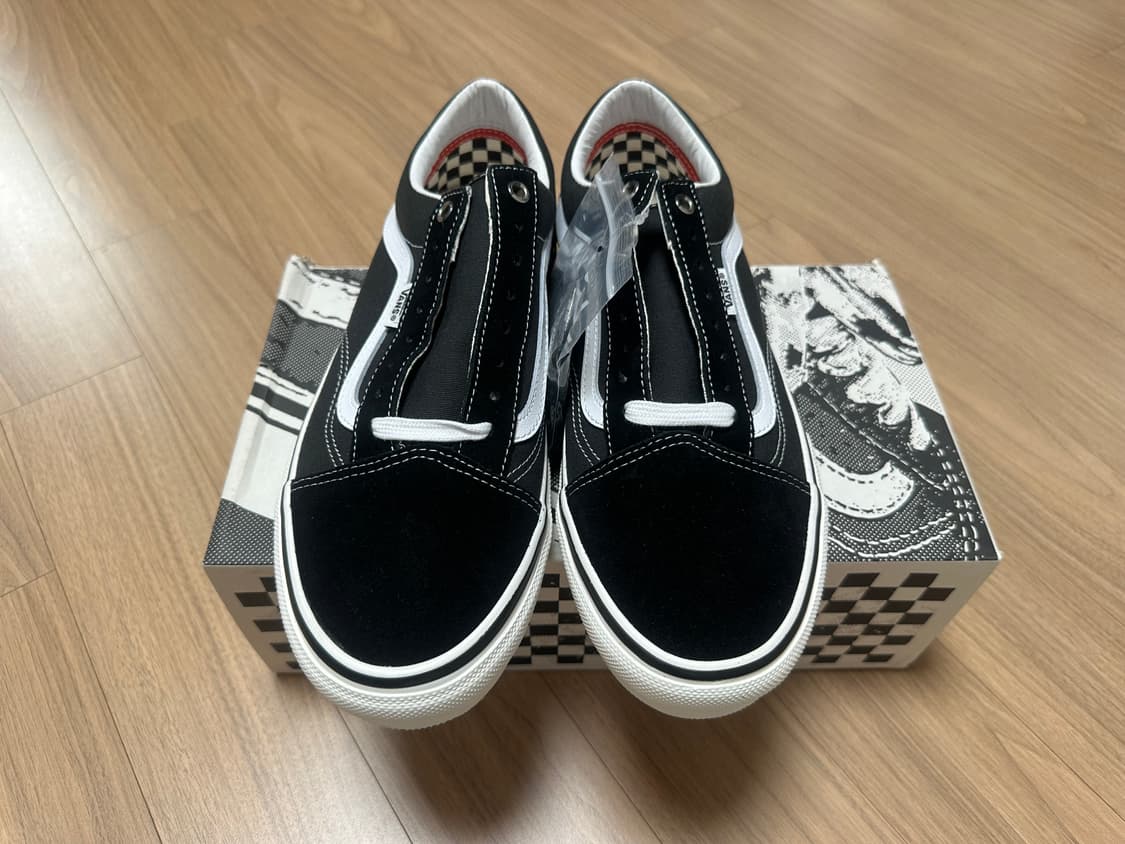 285 반스 x 팔라스 스케이트 올드스쿨 블랙 화이트 상품이미지2